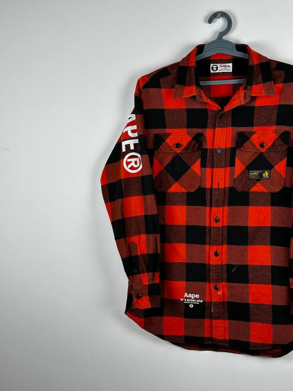 Aape × Bape AAPE BY A BATHING APE Check Overshirt Size L Size US L / EU 52-54 / 3 - 2 Thumbnail
