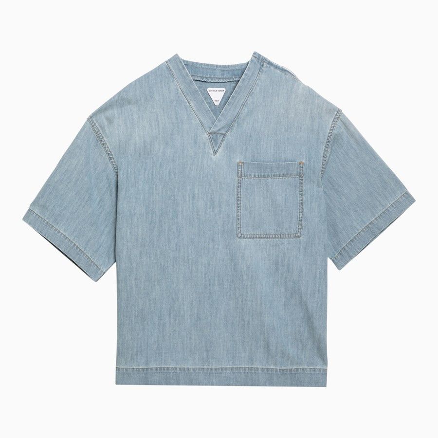 Bottega Veneta o1d2blof0824 T-Shirts in Light Blue Size XS / US 0-2 / IT 36-38 - 1 Thumbnail