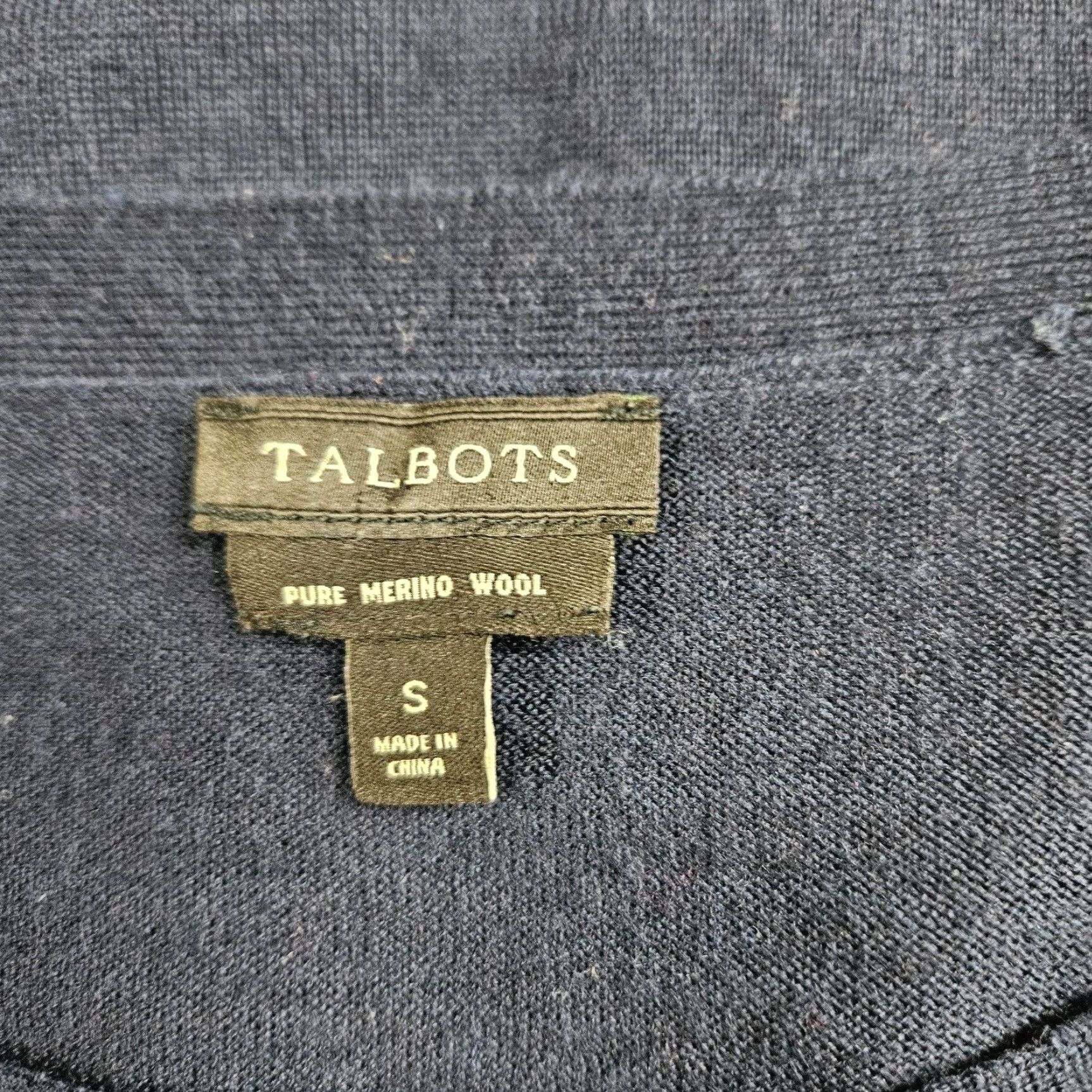 Talbots Talbots Womens Sweater Blue Size S 3/4 Sleeve Wool Pullover Size S / US 4 / IT 40 - 5 Thumbnail