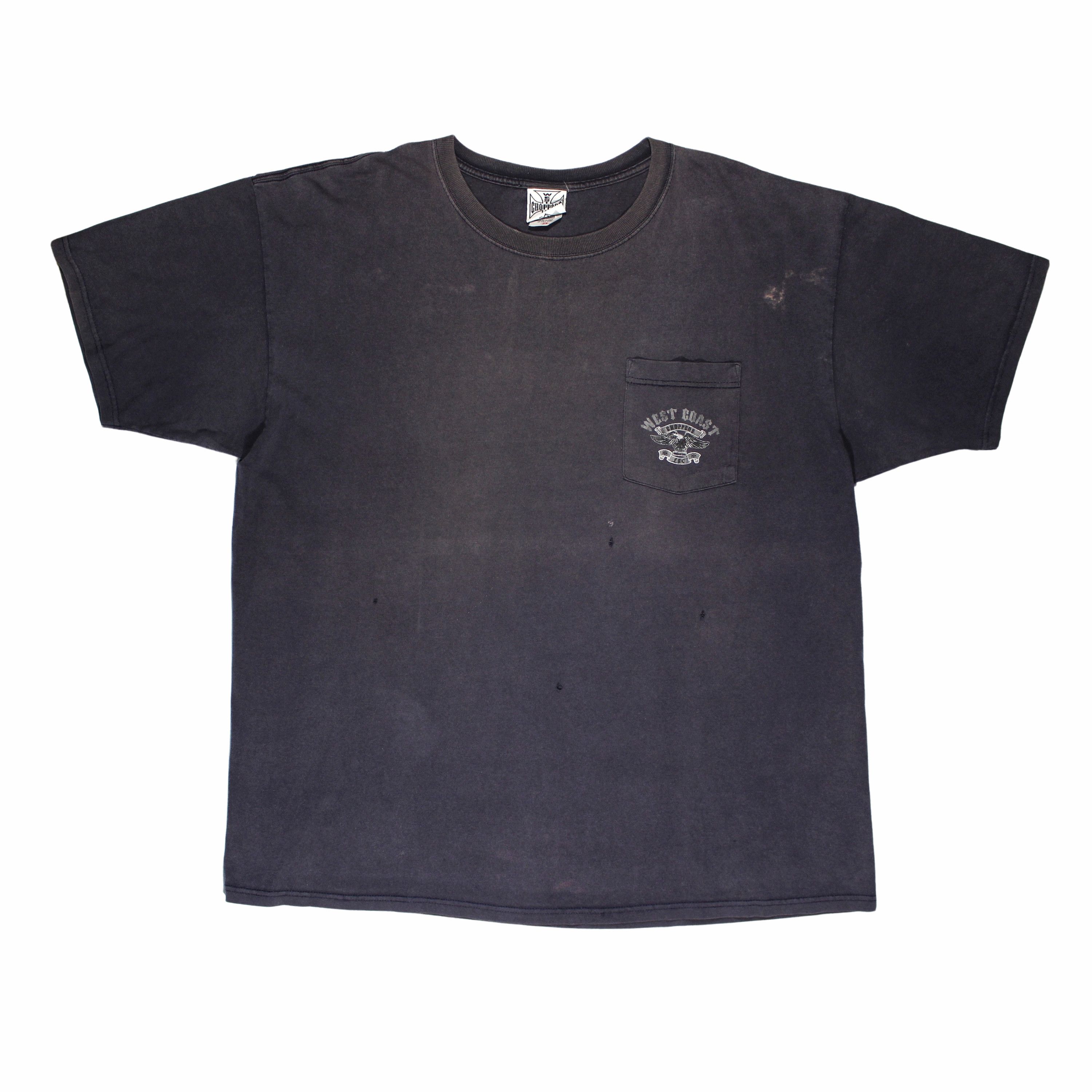 Vintage Vintage 90's West Coast Choppers Faded T-Shirt Size US XXL / EU 58 / 5 - 1 Thumbnail