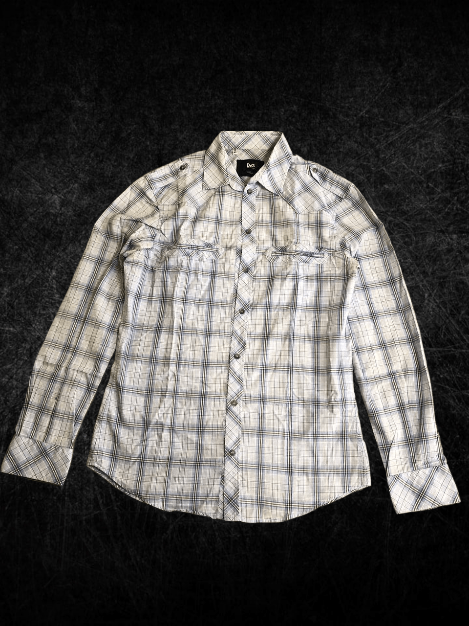 Dolce & Gabbana Dolce & Gabbana Plaid Button Down Shirt Men Long Sleeve Size US M / EU 48-50 / 2 - 1 Thumbnail
