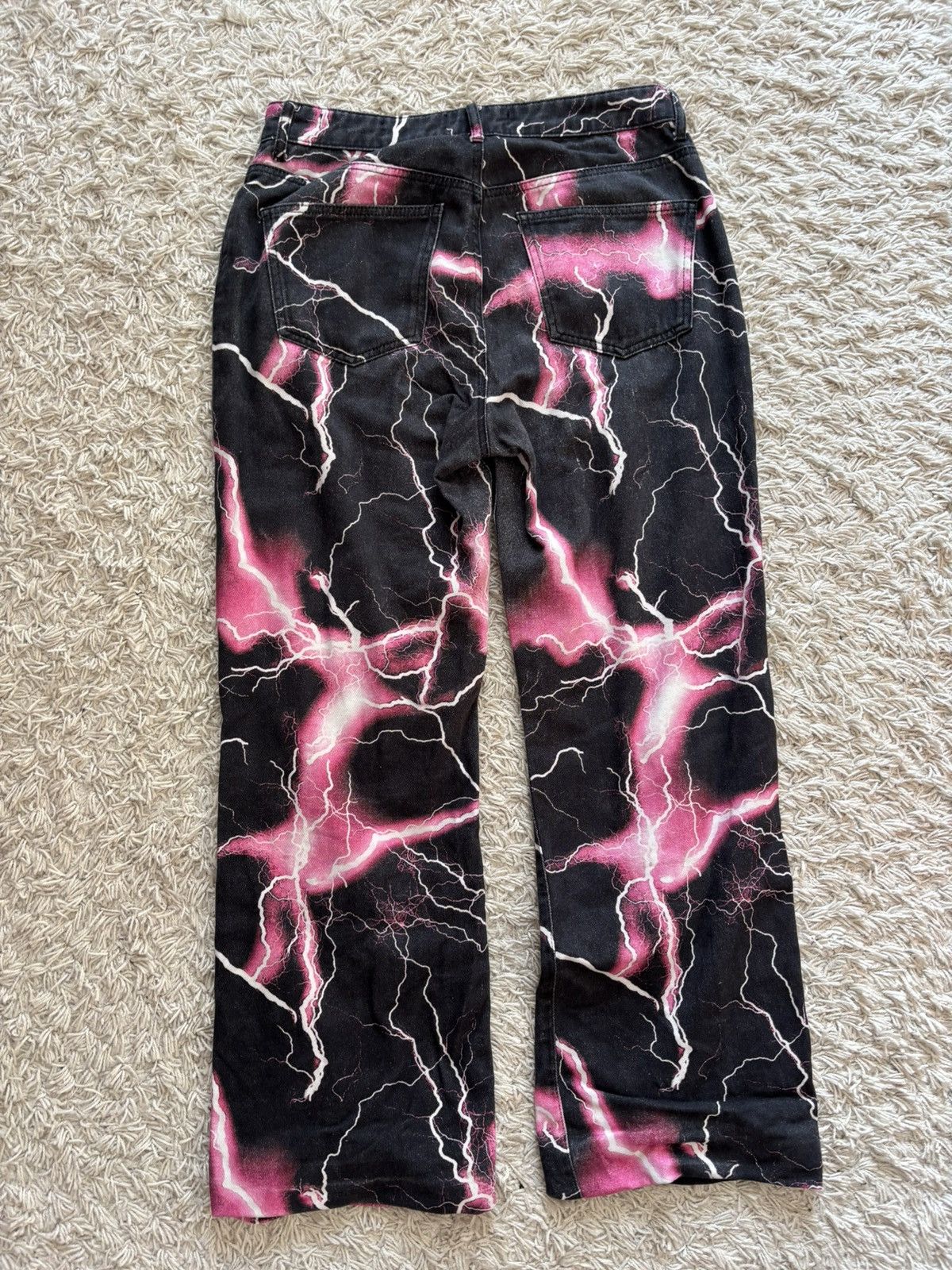 Japanese Brand × Vintage Vintage Streetwear Baggy Jeans Big Logo Lightning Size US 32 / EU 48 - 6 Thumbnail