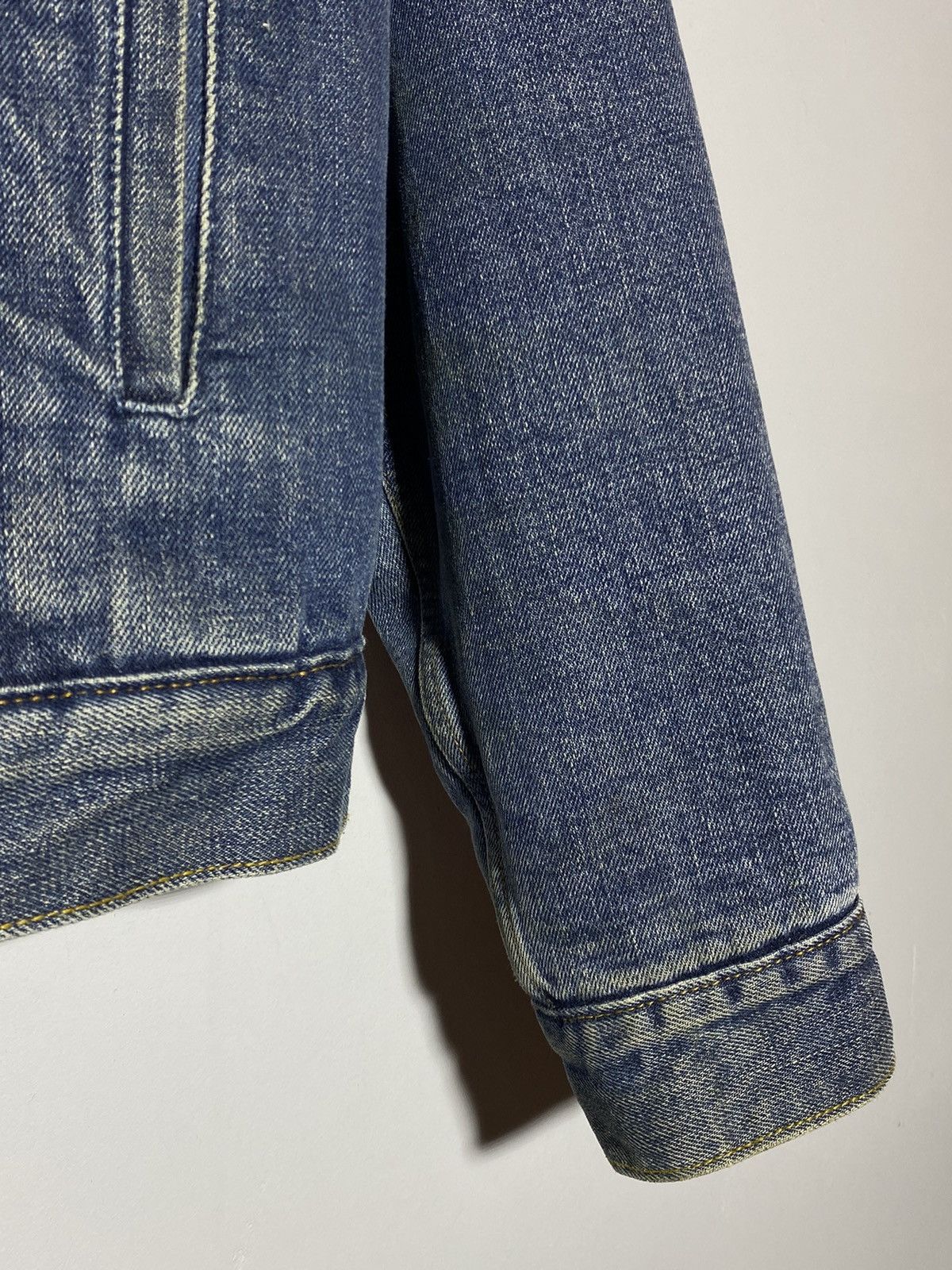 Levi's Crazy Vintage 90s Levi’s Denim Sherpa Lined Jeans Jacket Size US M / EU 48-50 / 2 - 5 Thumbnail