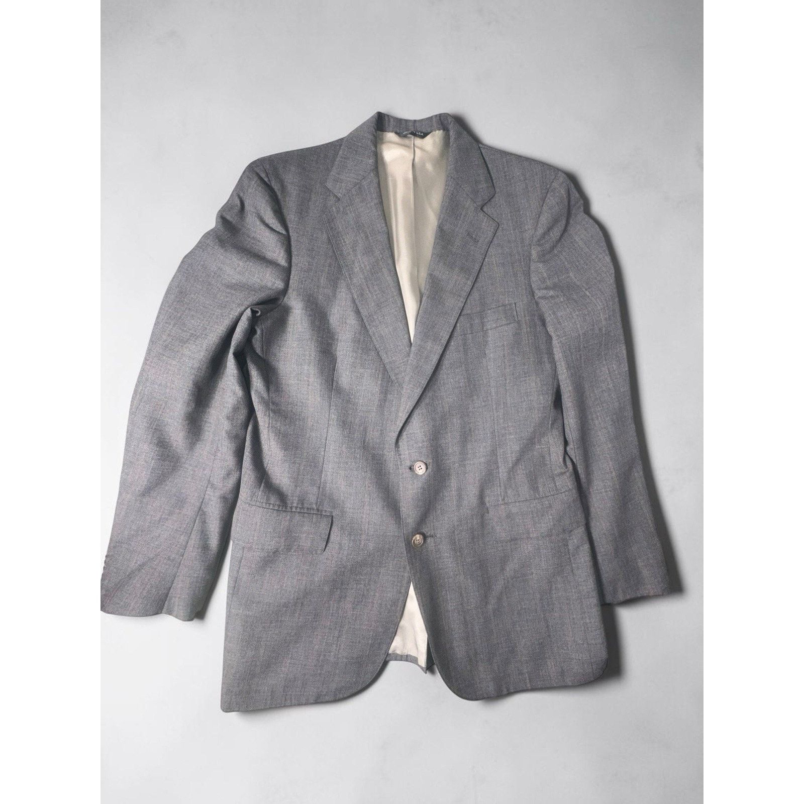 Ralph Lauren Polo University Ralph Lauren Mens 42R Gray Sport Coat Blazer Size 42R - 2 Thumbnail