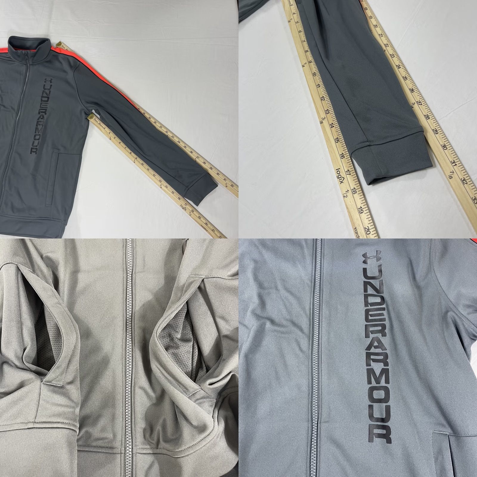 Under Armour Under Armour Unstoppable Track Jacket Mens M Gray Full Zip Pockets Logo 1345611 Size US M / EU 48-50 / 2 - 8 Thumbnail