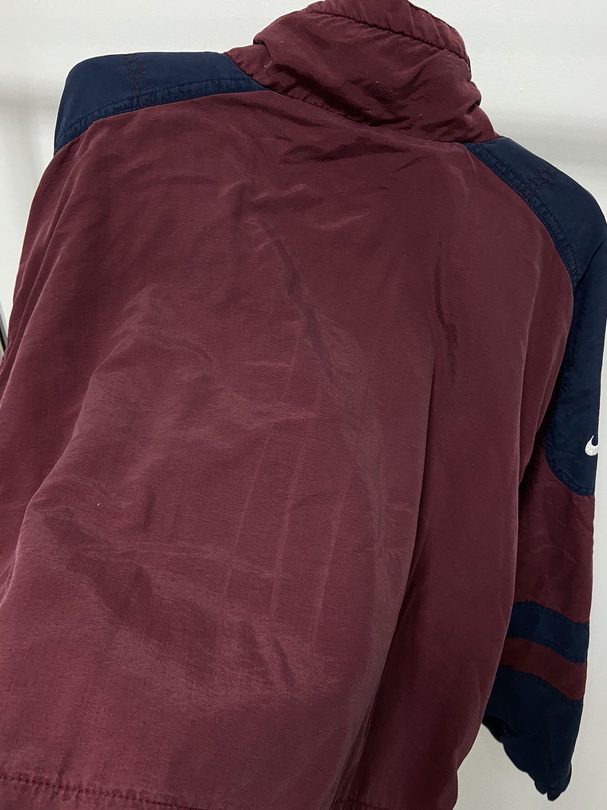 Nike × Vintage Nike Vintage Jacket Fleece 1/3 Nylon Logo Spell Out Size US M / EU 48-50 / 2 - 11 Thumbnail
