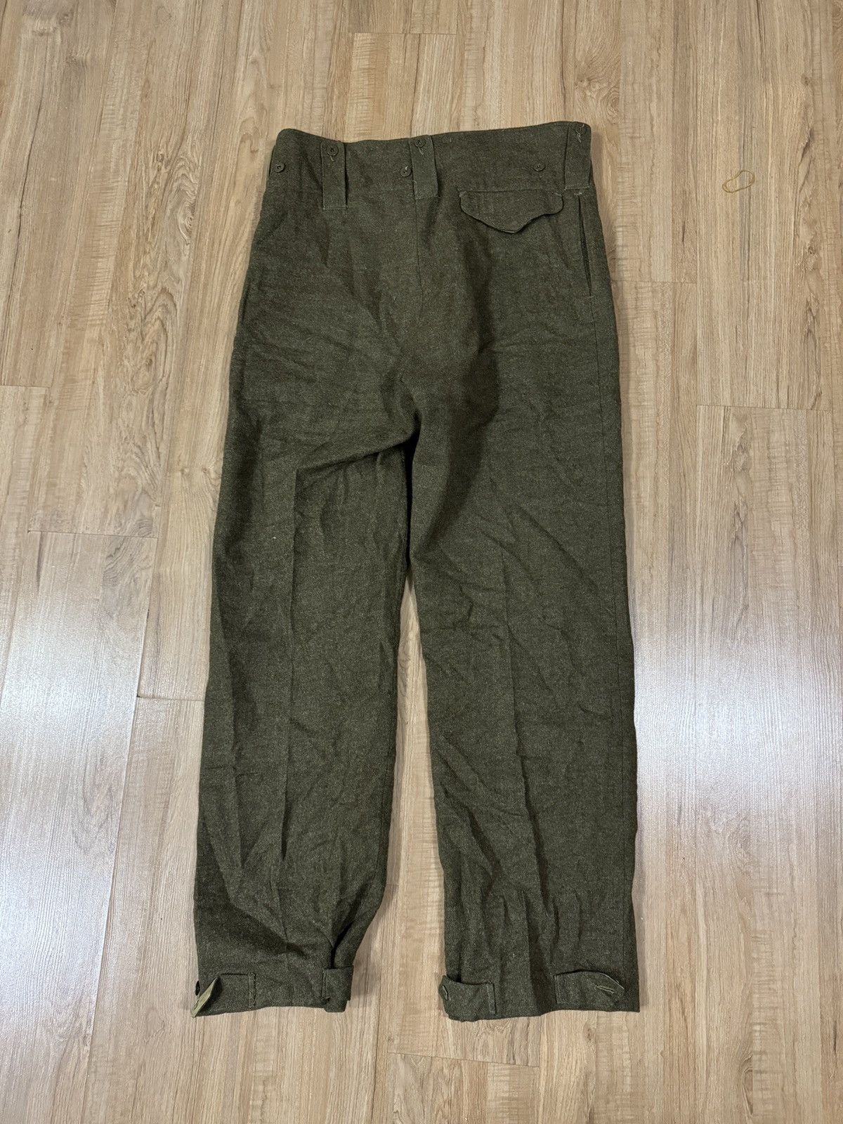Vintage VINTAGE 1951 BRITISH BATTLE TROUSER WOOL PANTS Size US 38 / EU 54 - 6 Thumbnail