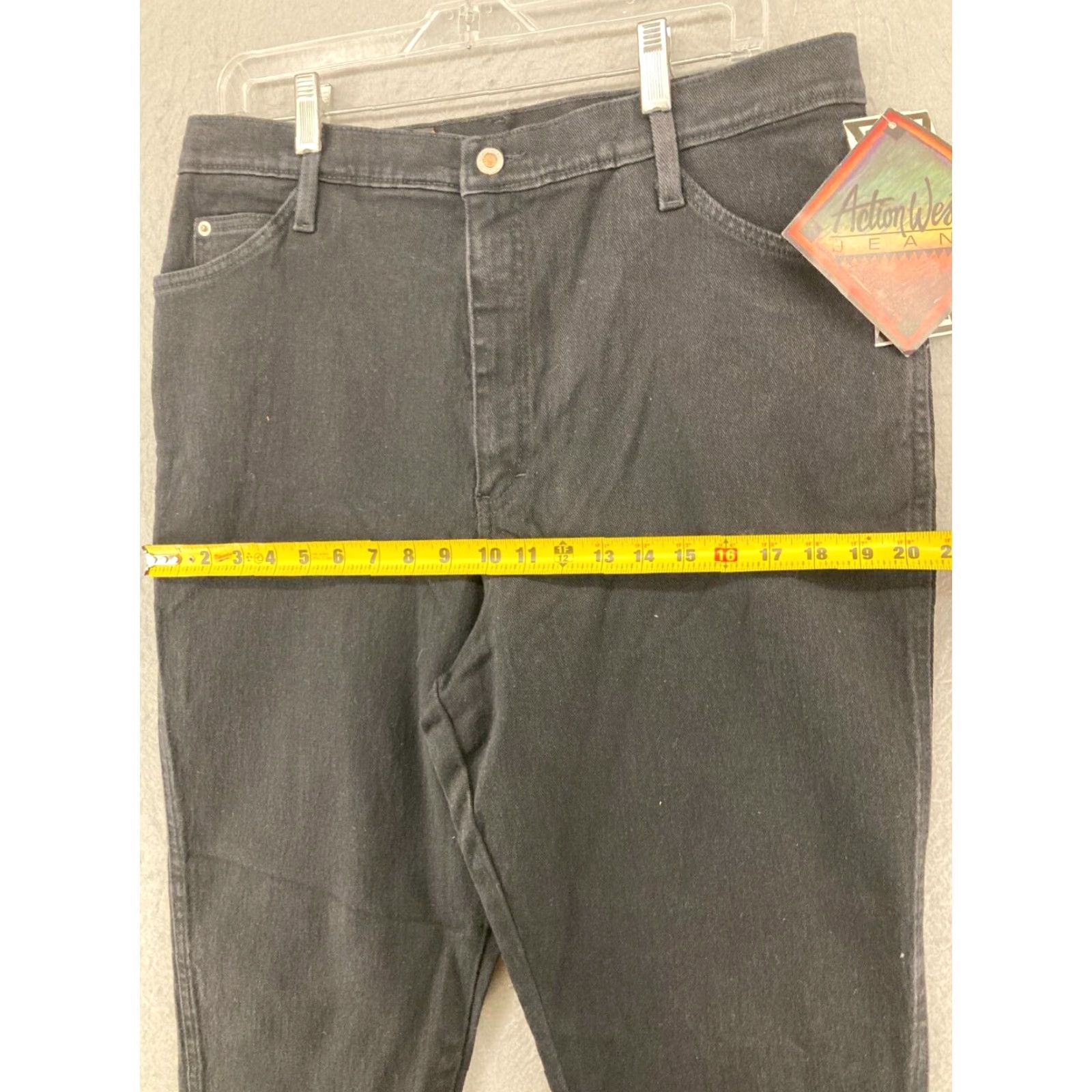 Vintage VINTAGE Action West Jeans Women’s 18 Black High Rise Mom Denim 90s Grunge Womens Size 40" / US 18 - 3 Thumbnail