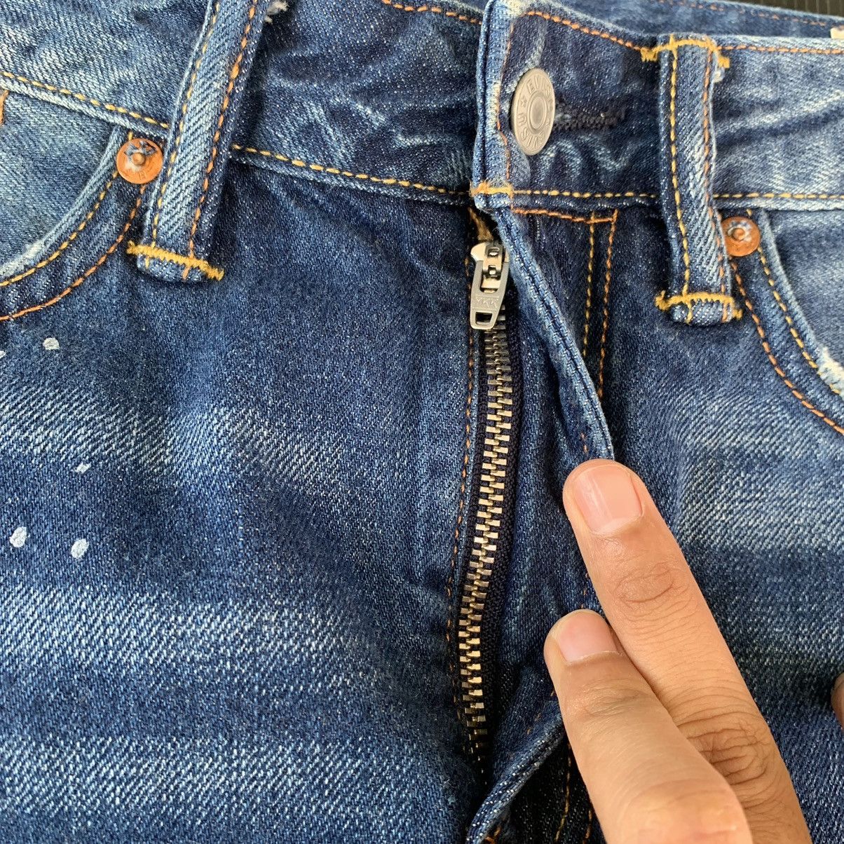 Evisu Evisu distressed Patched Painter Embroided Fish Logo Denim Size US 31 - 13 Thumbnail