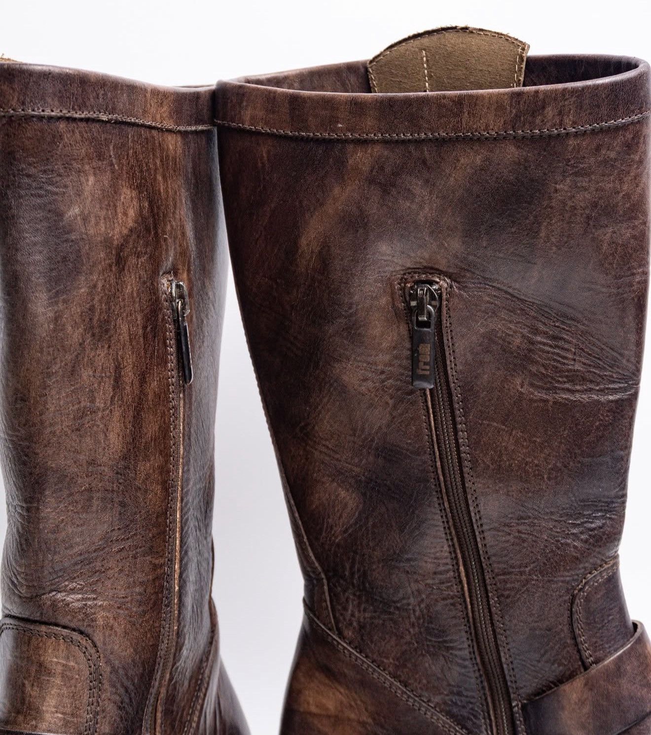 Other Unknown Brand – Engineer Boots – Brown Leather Size US 9.5 / EU 42-43 - 8 Thumbnail