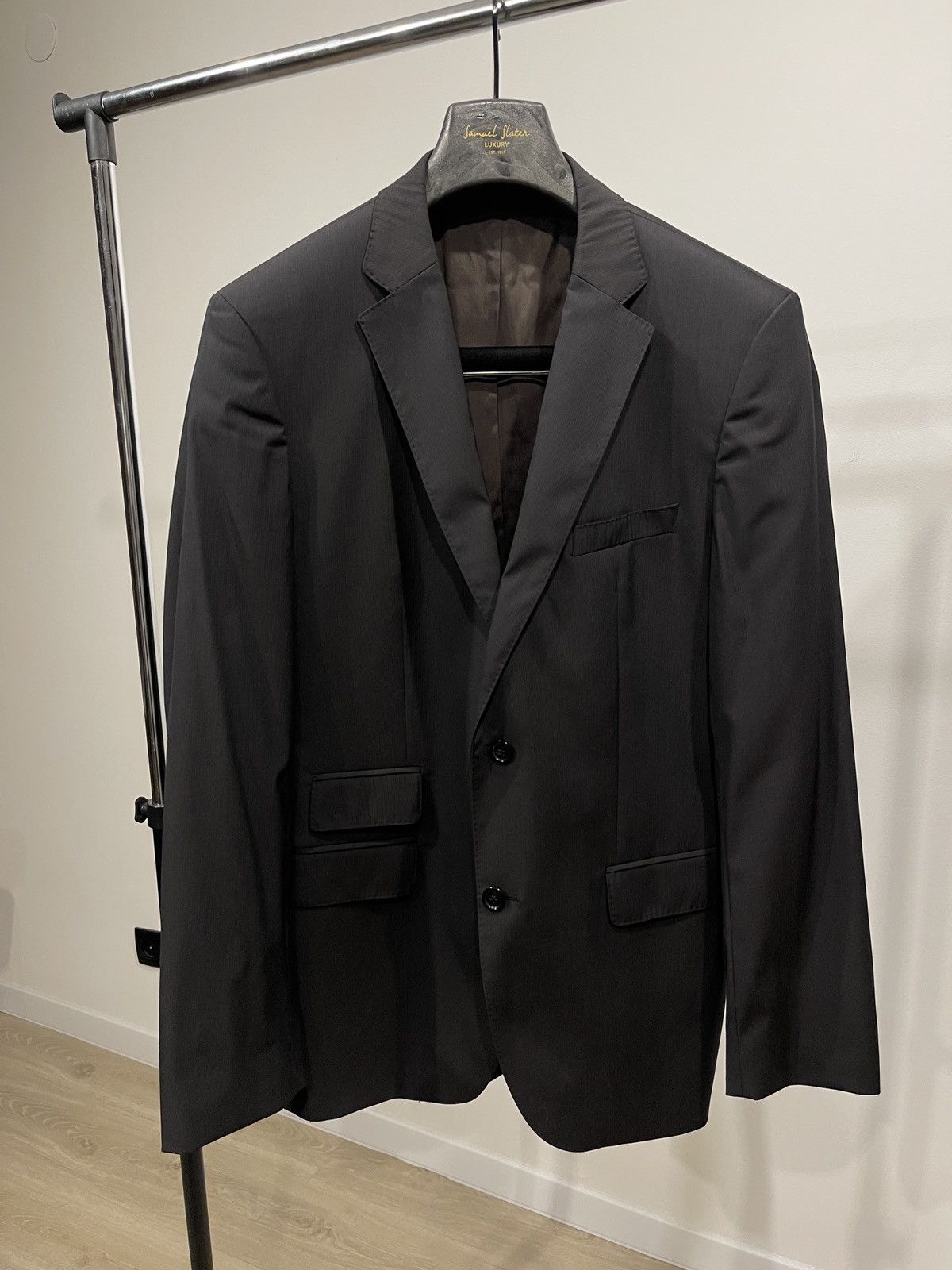Hugo Boss Hugo boss blazer wool classic jacket dark brown 40R Size 40R - 1 Thumbnail