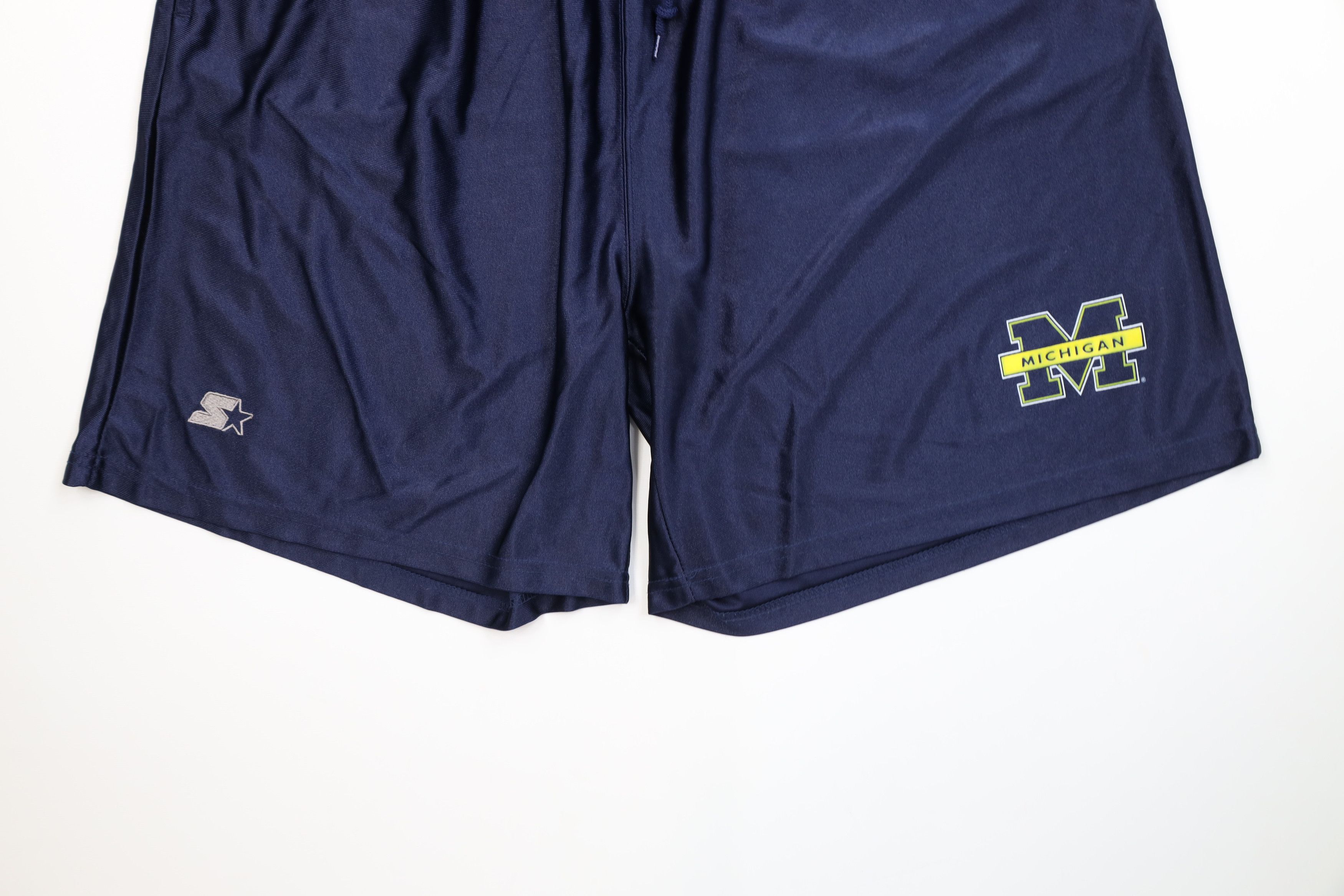 Starter Vintage 90s Starter University of Michigan Basketball Shorts Size US 38 / EU 54 - 4 Thumbnail