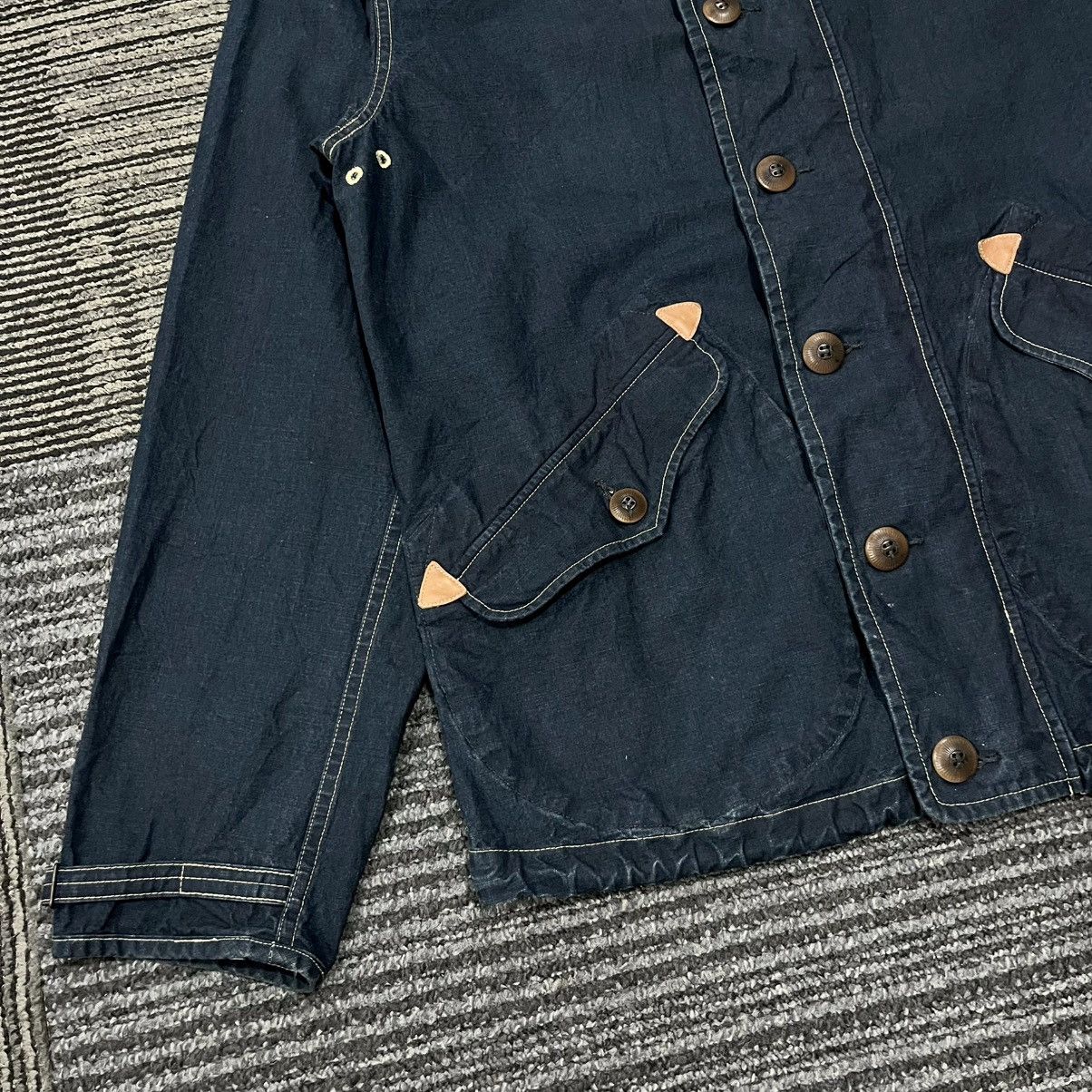RRL Ralph Lauren RRL Indigo Pullover Hooded Jacket Size US M / EU 48-50 / 2 - 4 Thumbnail