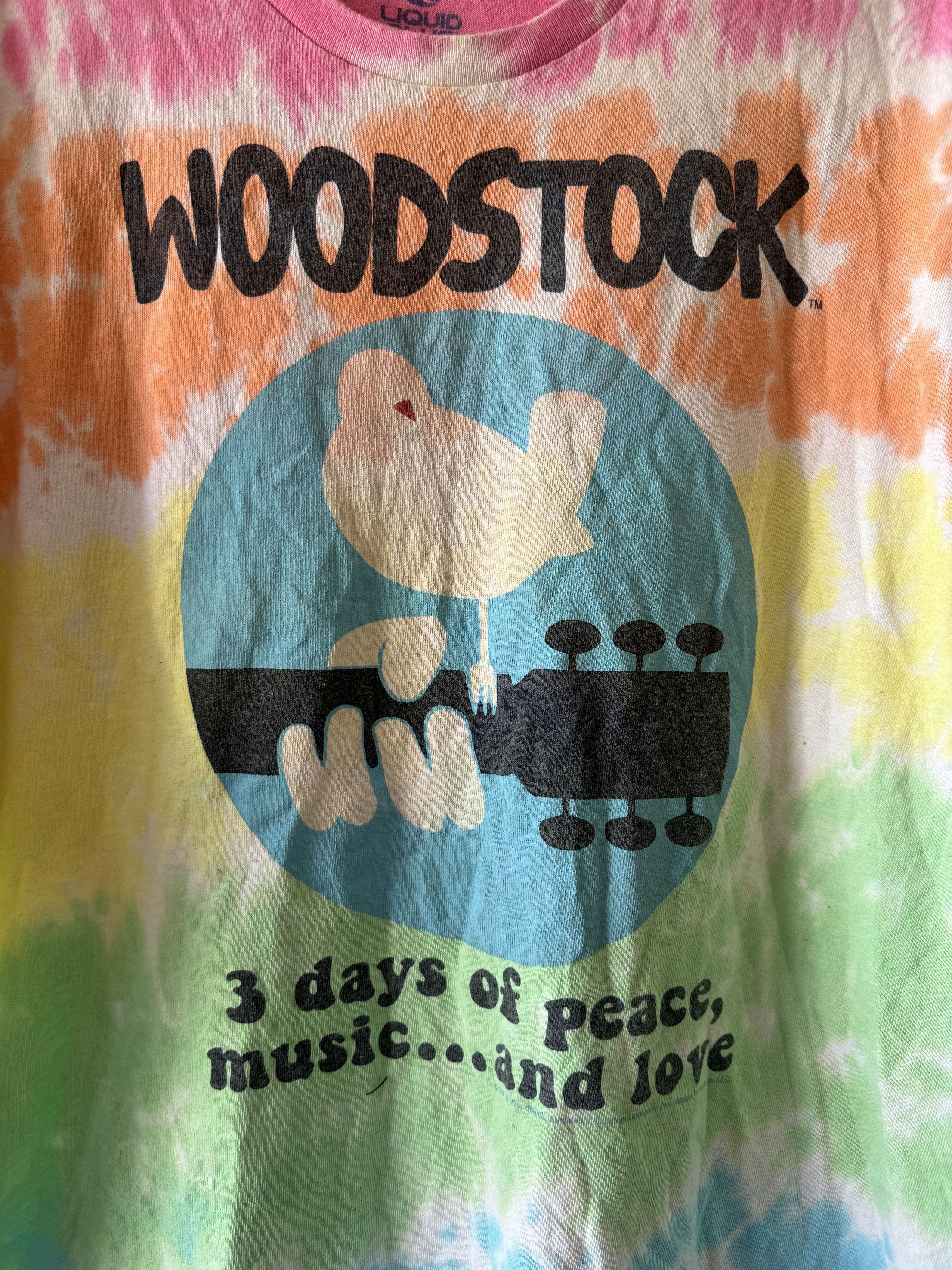 Band Tees WOODSTOCK MUSIC FESTIVAL TYE DIE T SHIRT Size US XXL / EU 58 / 5 - 3 Thumbnail