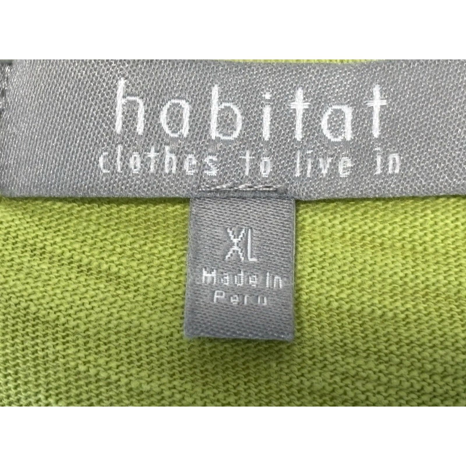 Habitat VINTAGE Habitat Shirt XL Green Side Twist Boxy Casual 3/4 Sleeve Round Neck Womens Size XL / US 12-14 / IT 48-50 - 7 Thumbnail