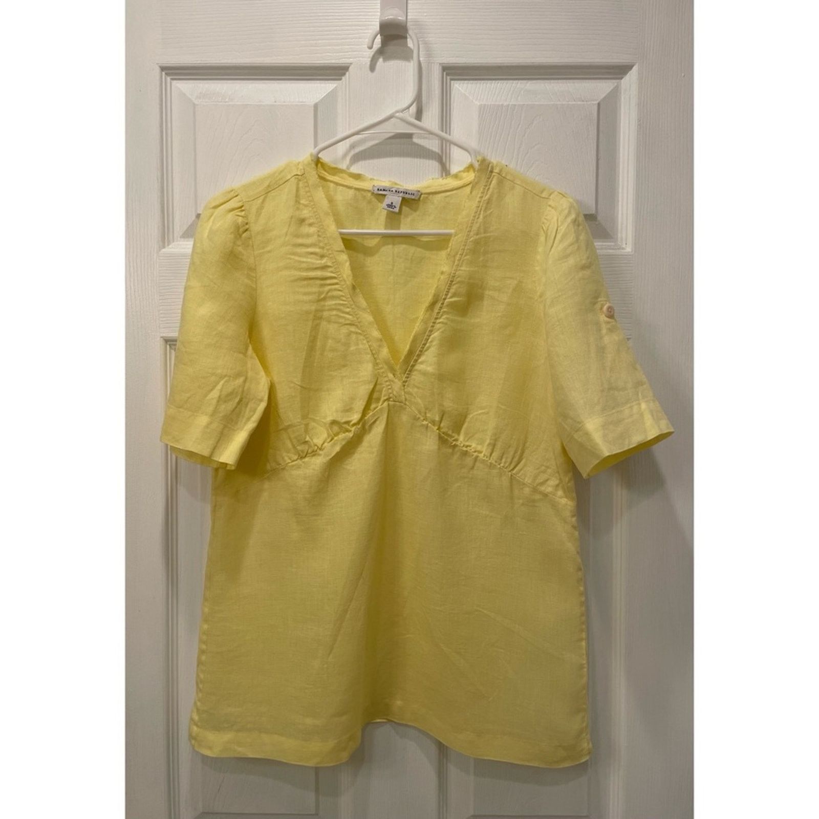Banana Republic Banana Republic Linen Shirt S Size S / US 4 / IT 40 - 2 Thumbnail