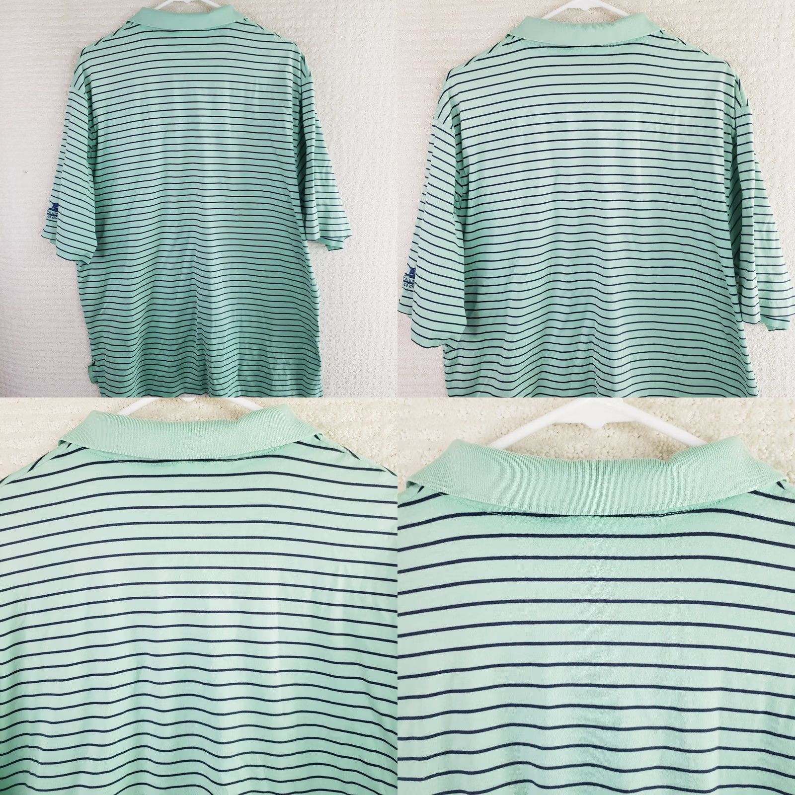 Polo Ralph Lauren Polo Ralph Lauren Green Striped XL Short Sleeve Cotton Golf Shirt St. Jude Men Size US XL / EU 56 / 4 - 8 Thumbnail