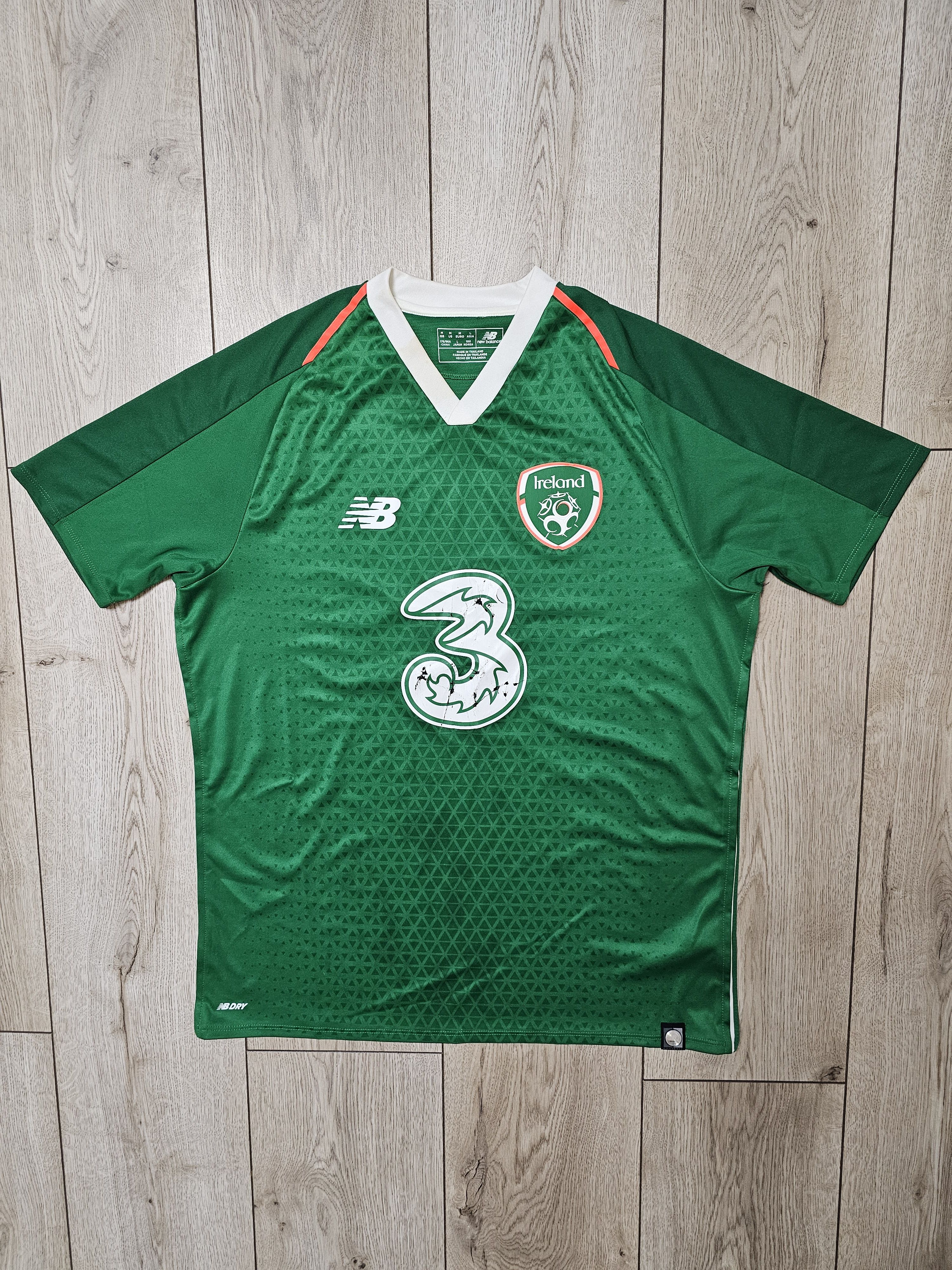 New Balance IRELAND 2018 2019 HOME FOOTBALL SHIRT SOCCER JERSEY Size US M / EU 48-50 / 2 - 1 Thumbnail