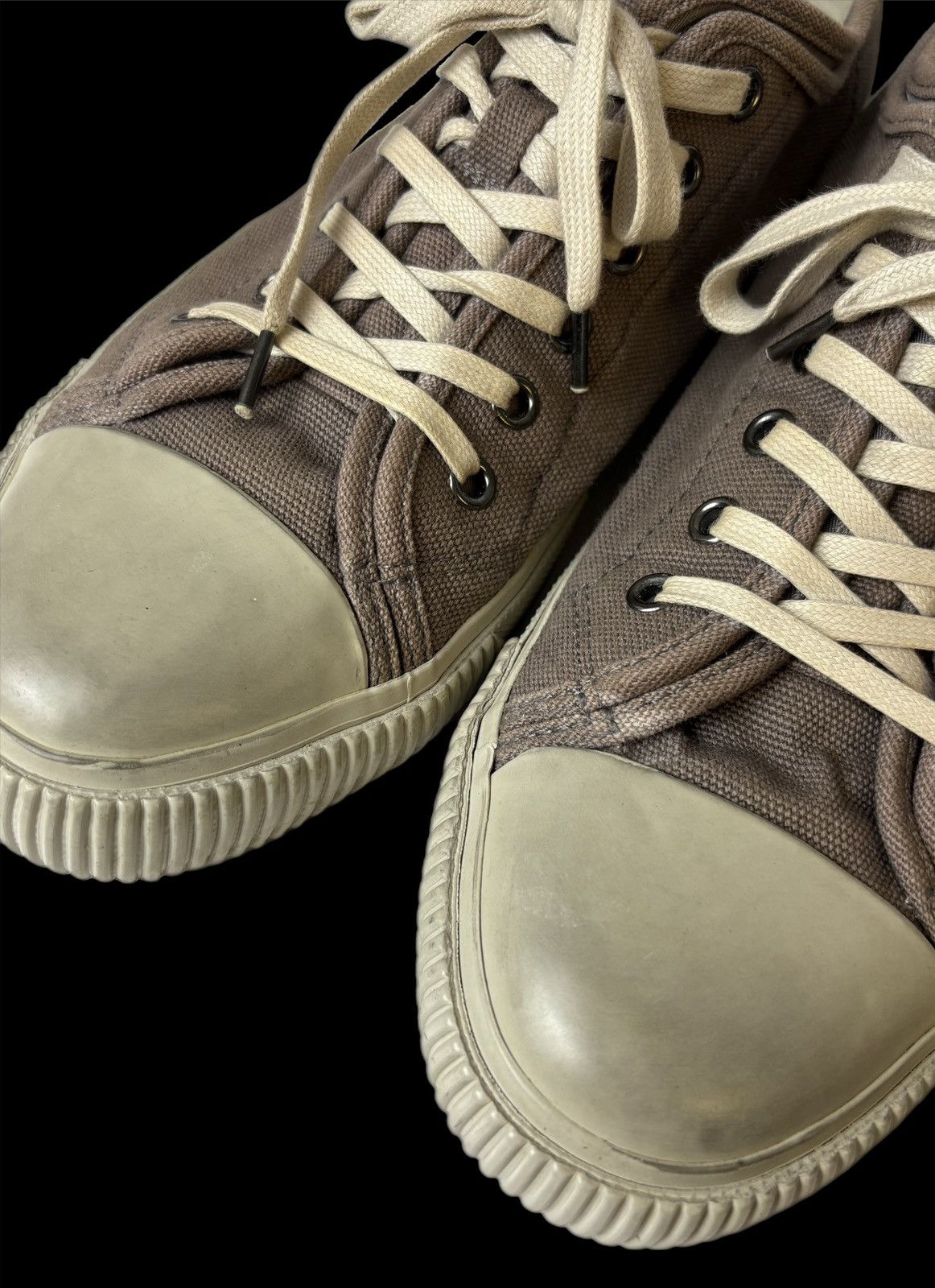 Allsaints AllSaints Rigg Sneakers Oxford Khaki/Green Canvas Size US 10 / EU 43 - 3 Thumbnail