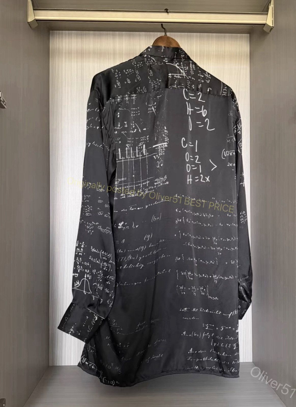 Geoffrey B. Small Geoffrey B. Small GBS manuscript silk shirt YYYY17/2610 Size US M / EU 48-50 / 2 - 4 Thumbnail