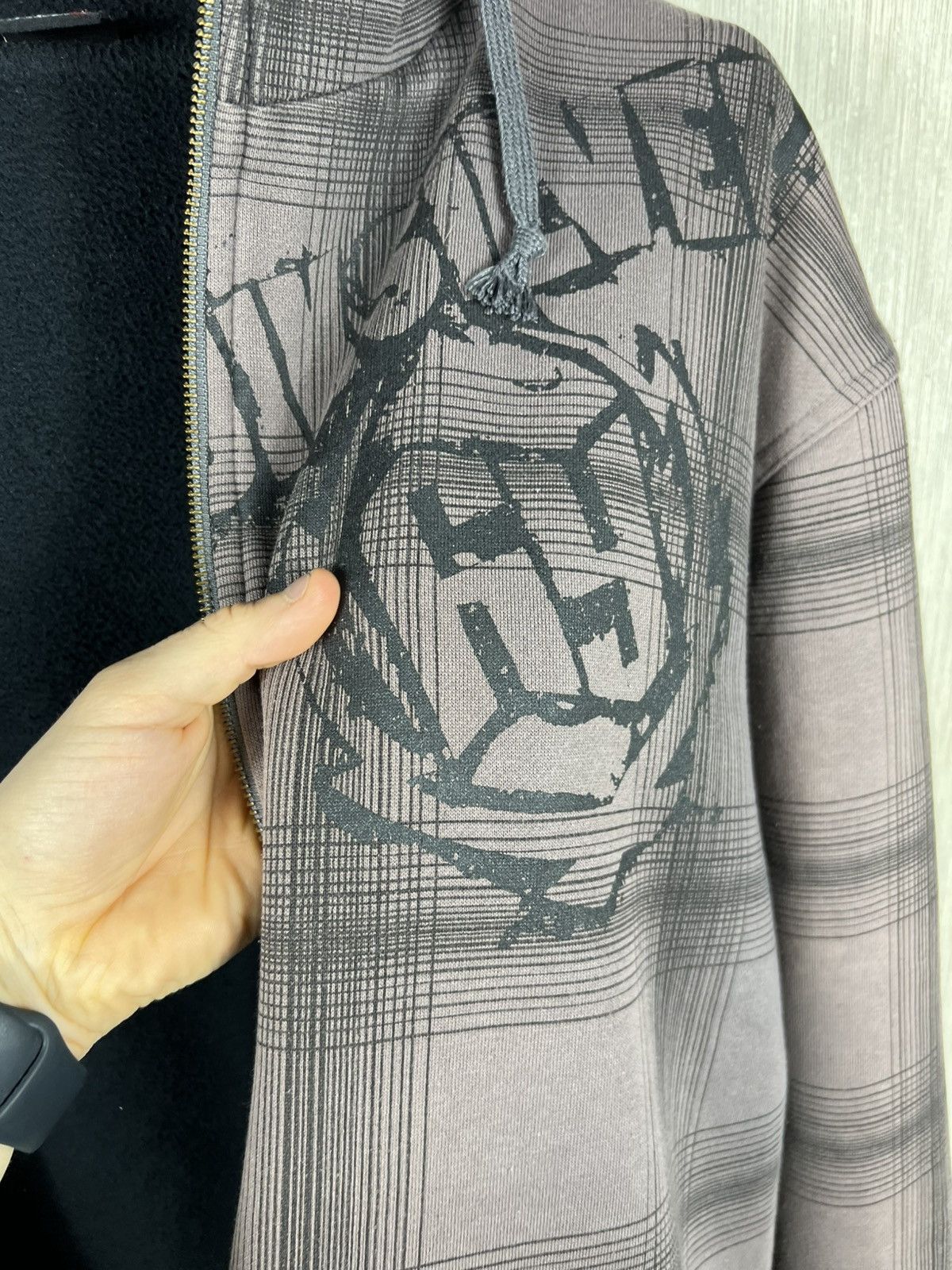 Quiksilver Vintage Quiksilver y2k heavy insulated hoodie sherpa checked Size US XL / EU 56 / 4 - 13 Thumbnail