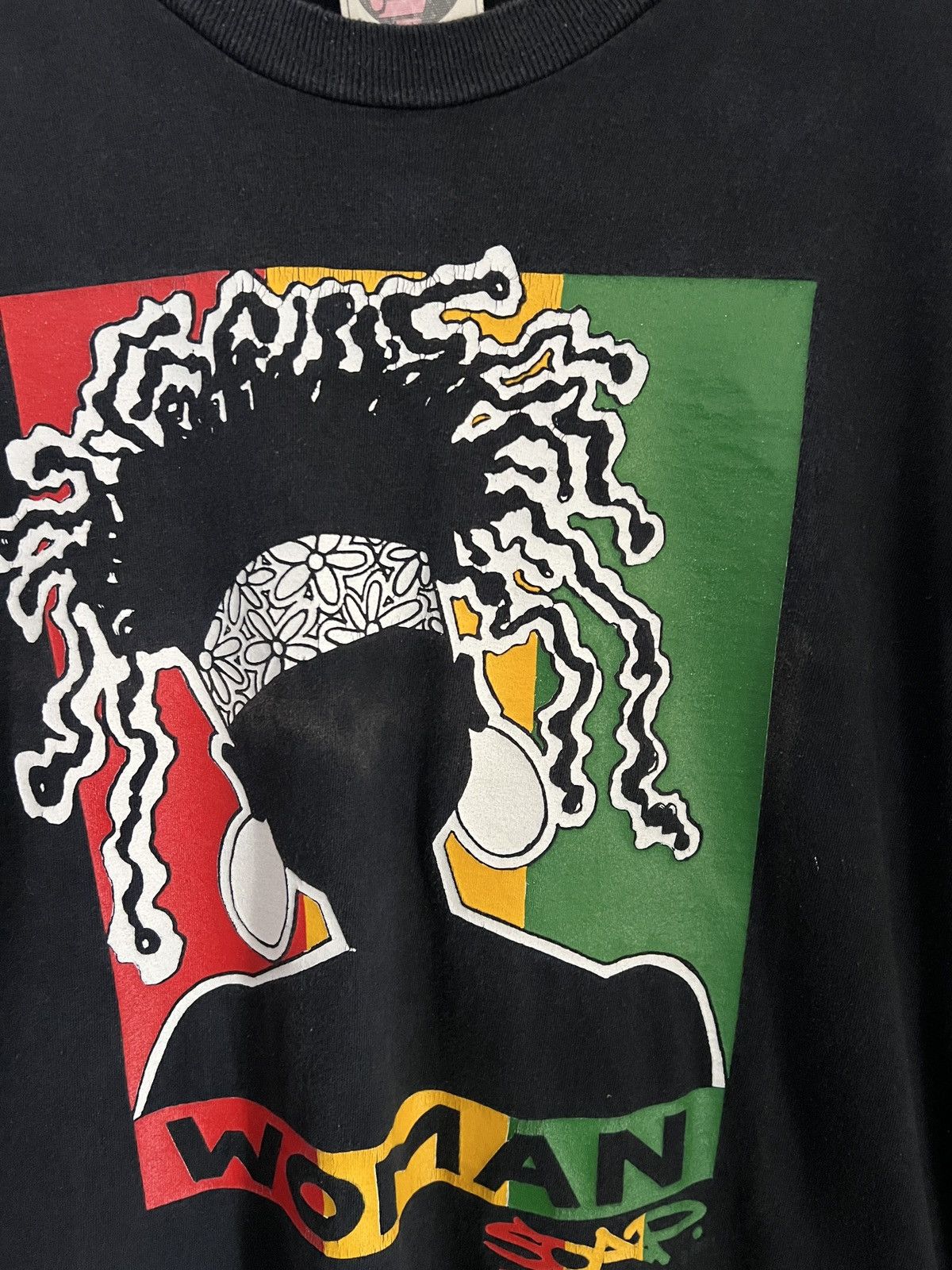 Rap Tees 1991 Soap Woman Reggae Rastaffarian Rapp Style Hip Hop Wear Size US L / EU 52-54 / 3 - 6 Thumbnail