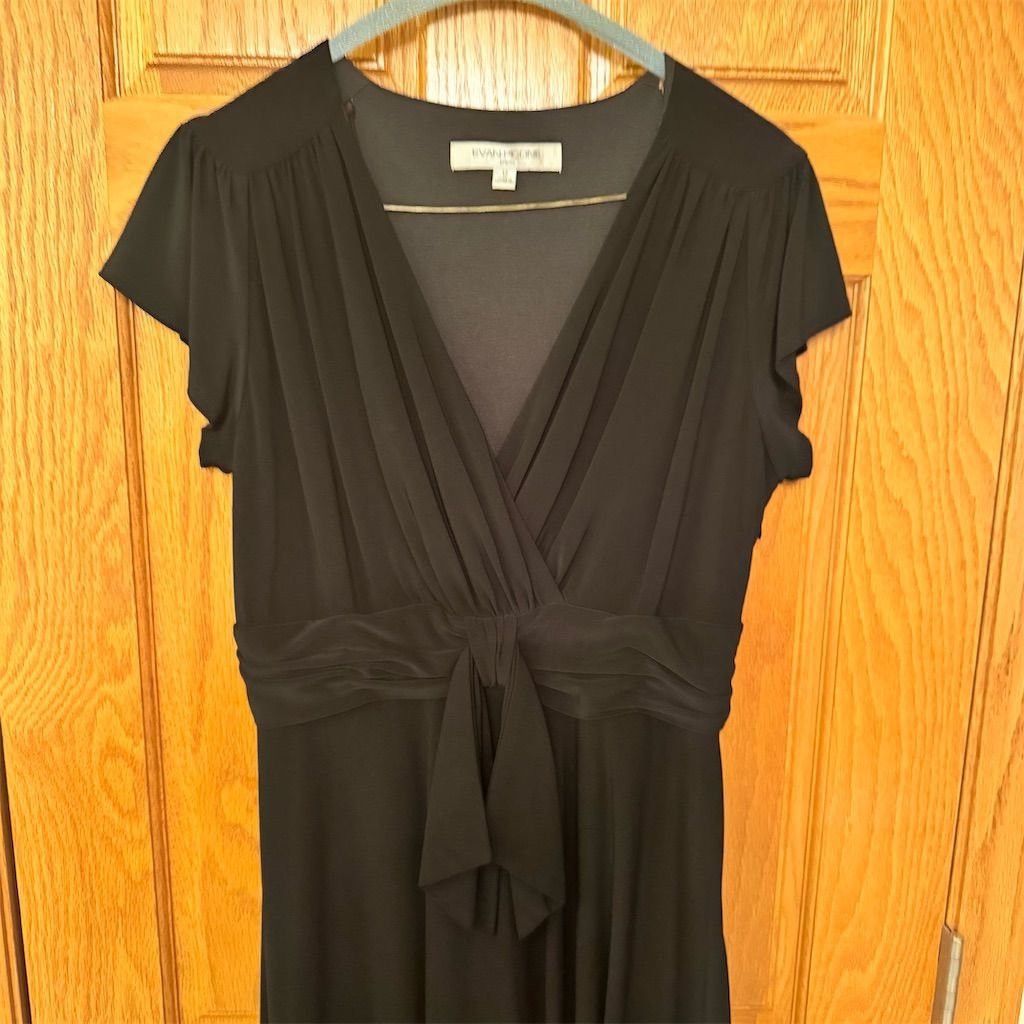 Evan Picone Evan Picone Women's Black Knee Length Cocktail Dress Size 1 Size XL / US 12-14 / IT 48-50 - 2 Thumbnail