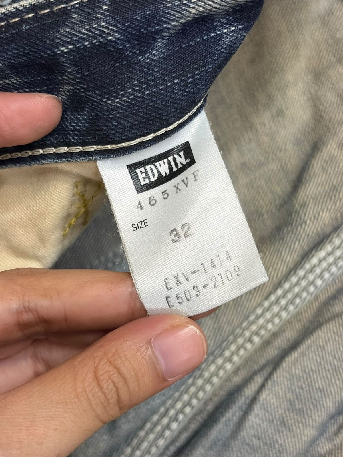 Edwin Vintage Edwin XV Function Buckle Back Distress Baggy Jeans Size US 32 / EU 48 - 5 Thumbnail