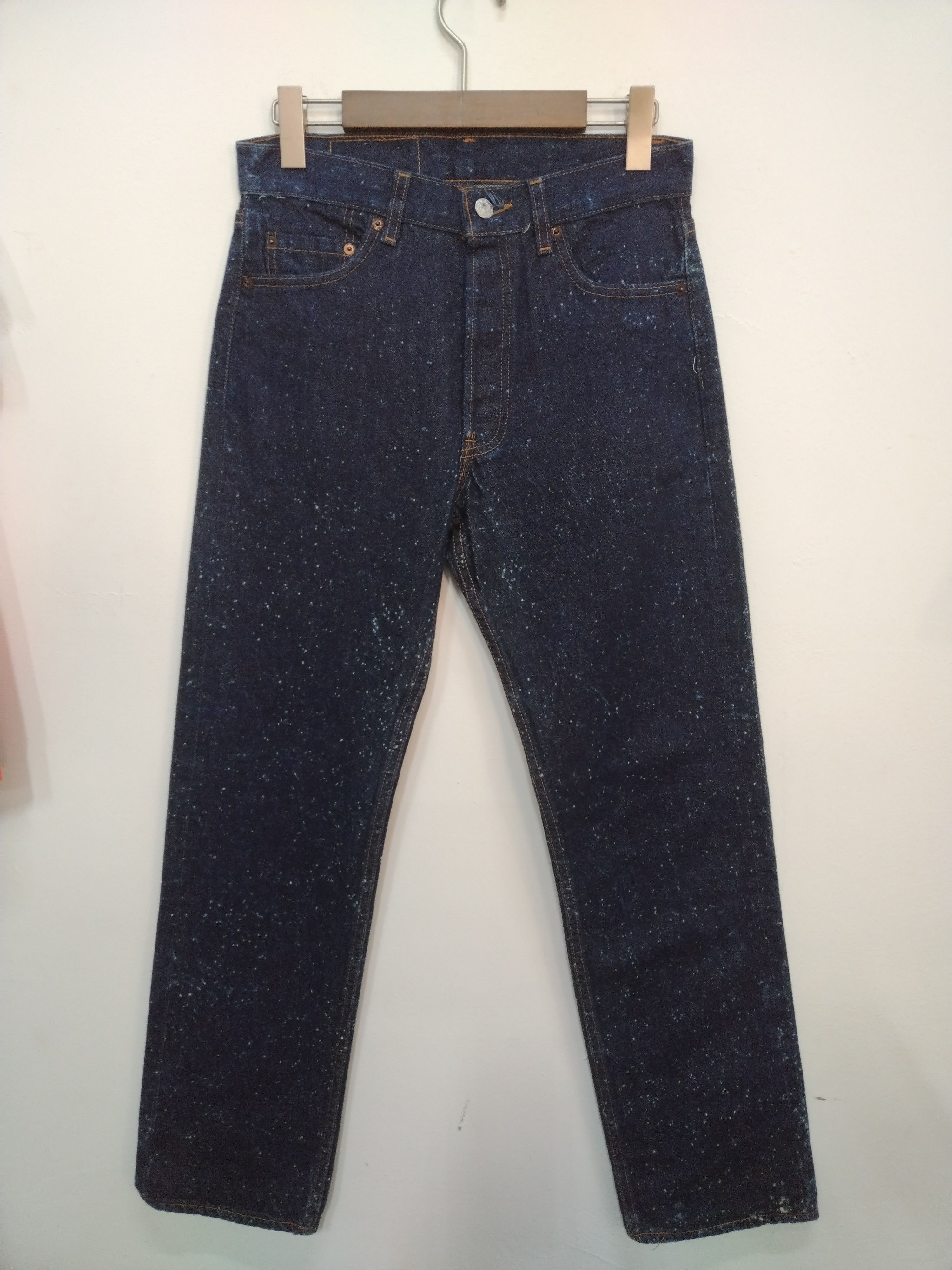 Levi's 🔥AUTHENTIC SNOW WASH NOS VTG LEVIS 501 INDIGO DENIM Size US 32 / EU 48 - 3 Thumbnail