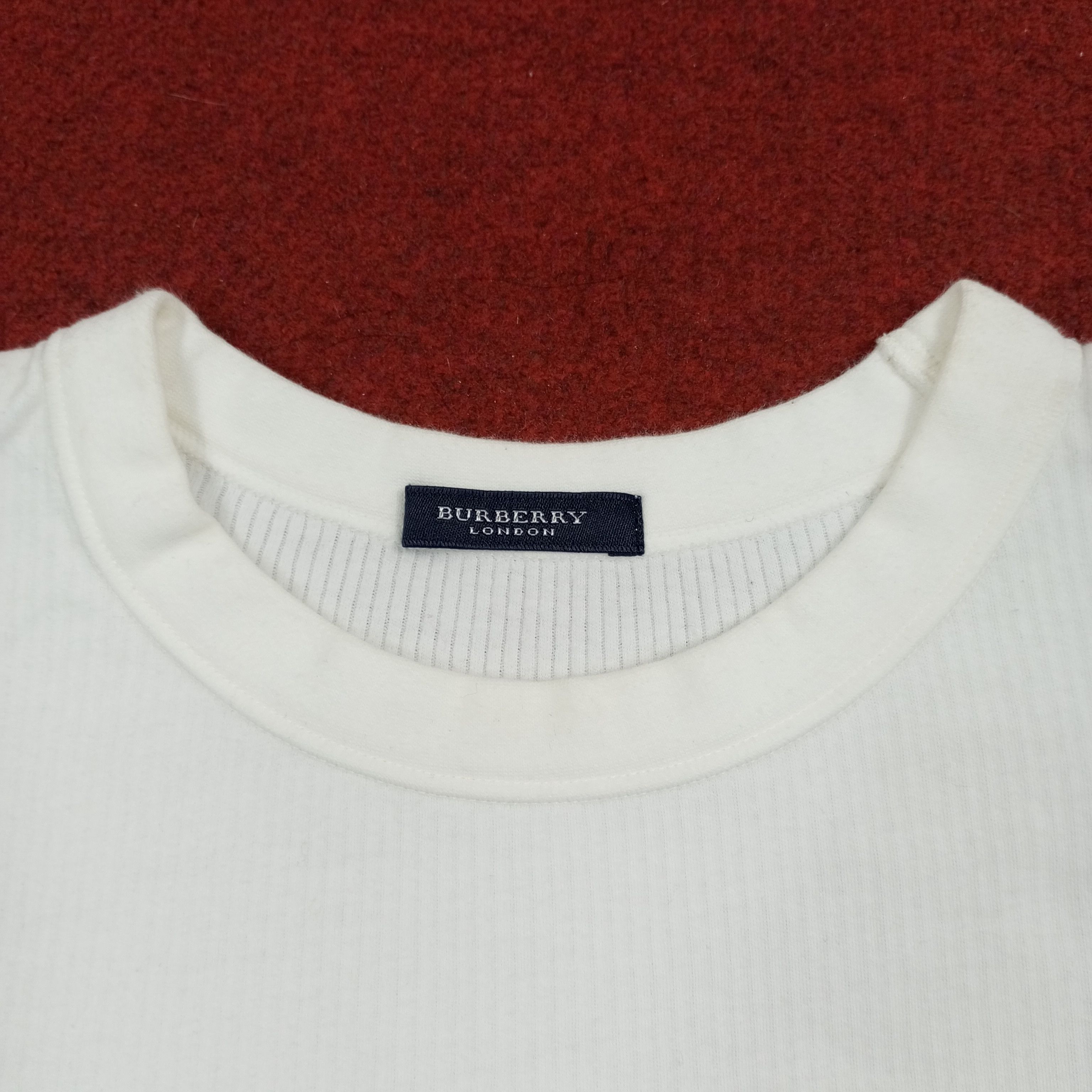 Burberry × Vintage Burberry London Fashion Brand Custom Art Long Sleeve Tshirt Size US L / EU 52-54 / 3 - 4 Thumbnail