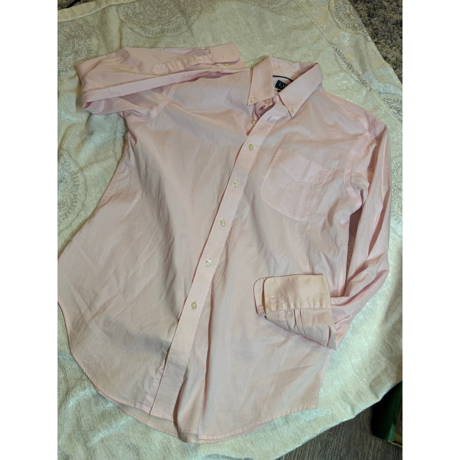 Polo Ralph Lauren Polo Ralph Lauren Classic Fit Pinpoint Oxford Shirt 15.5 Size US M / EU 48-50 / 2 - 2 Thumbnail