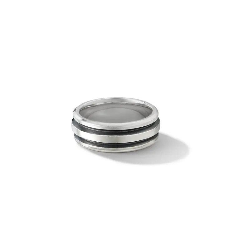 David Yurman o1w1db11025 R25398M /Size 8 /Rings in Silver Size ONE SIZE - 1 Thumbnail