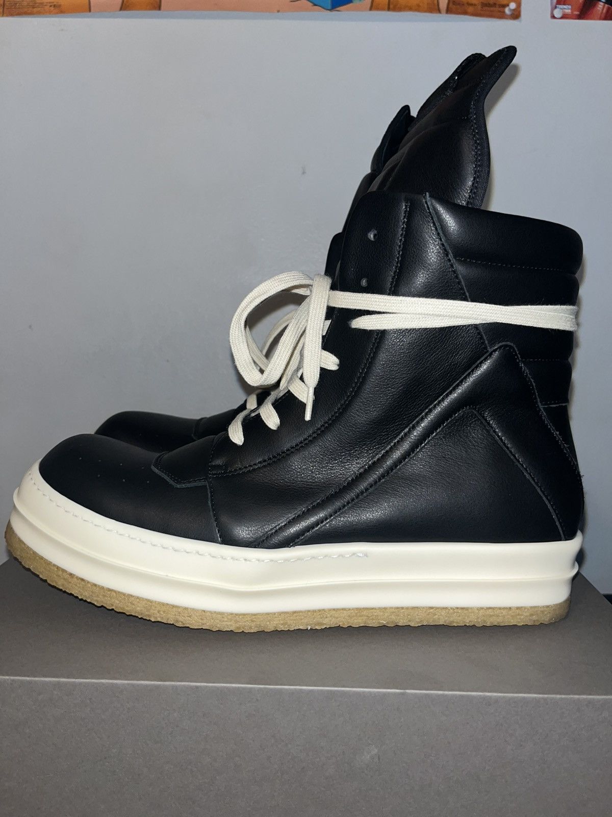 【RICK OWENS】FW25 CONCORDIANS CREEP GEOBASKET Rick Owens FW25 Concordian Black Creep Geobaskets | Grailed