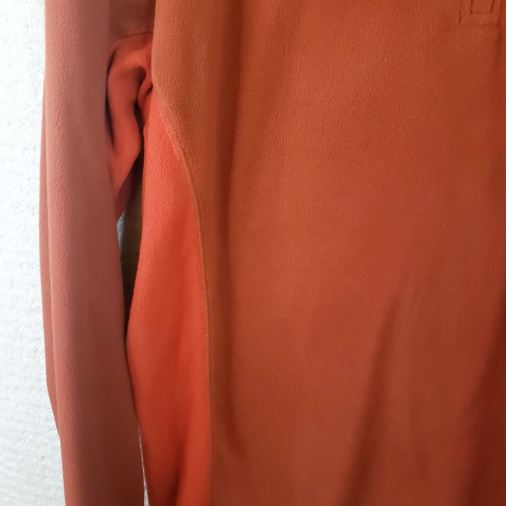 Vintage Columbia Men M Orange Fleece Polyester Pullover Sweater 1/4 Zip Mock Side Panel Size US M / EU 48-50 / 2 - 7 Thumbnail