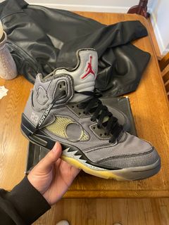 Nike Air Jordan 5 OFF-WHITE 'Sail' Signed & Designed by Virgil Abloh, US  9.5, String Theory, 2022