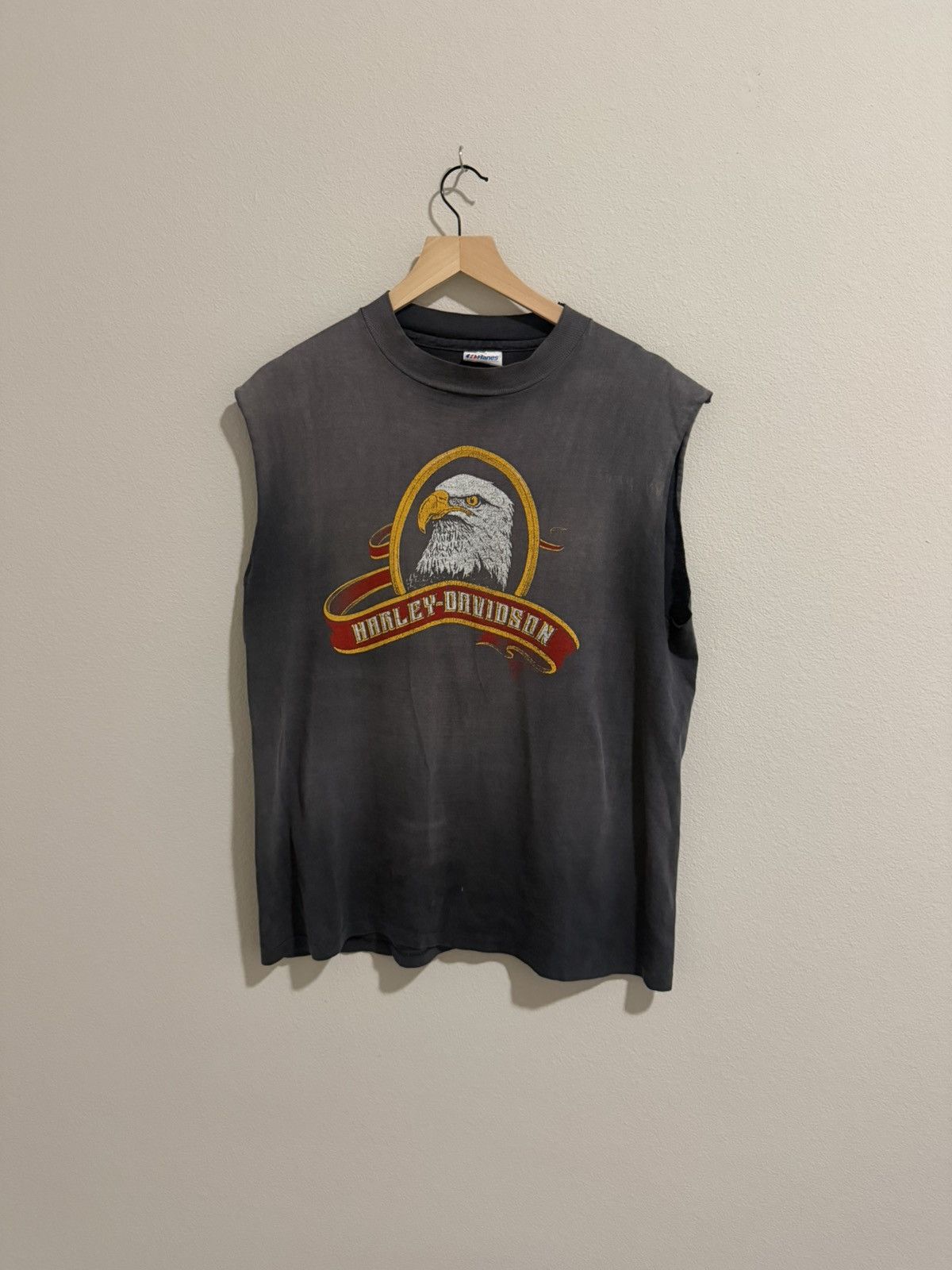 Vintage 80’s HARLEY VINTAGE CUT-OFF (L) Size US L / EU 52-54 / 3 - 1 Thumbnail