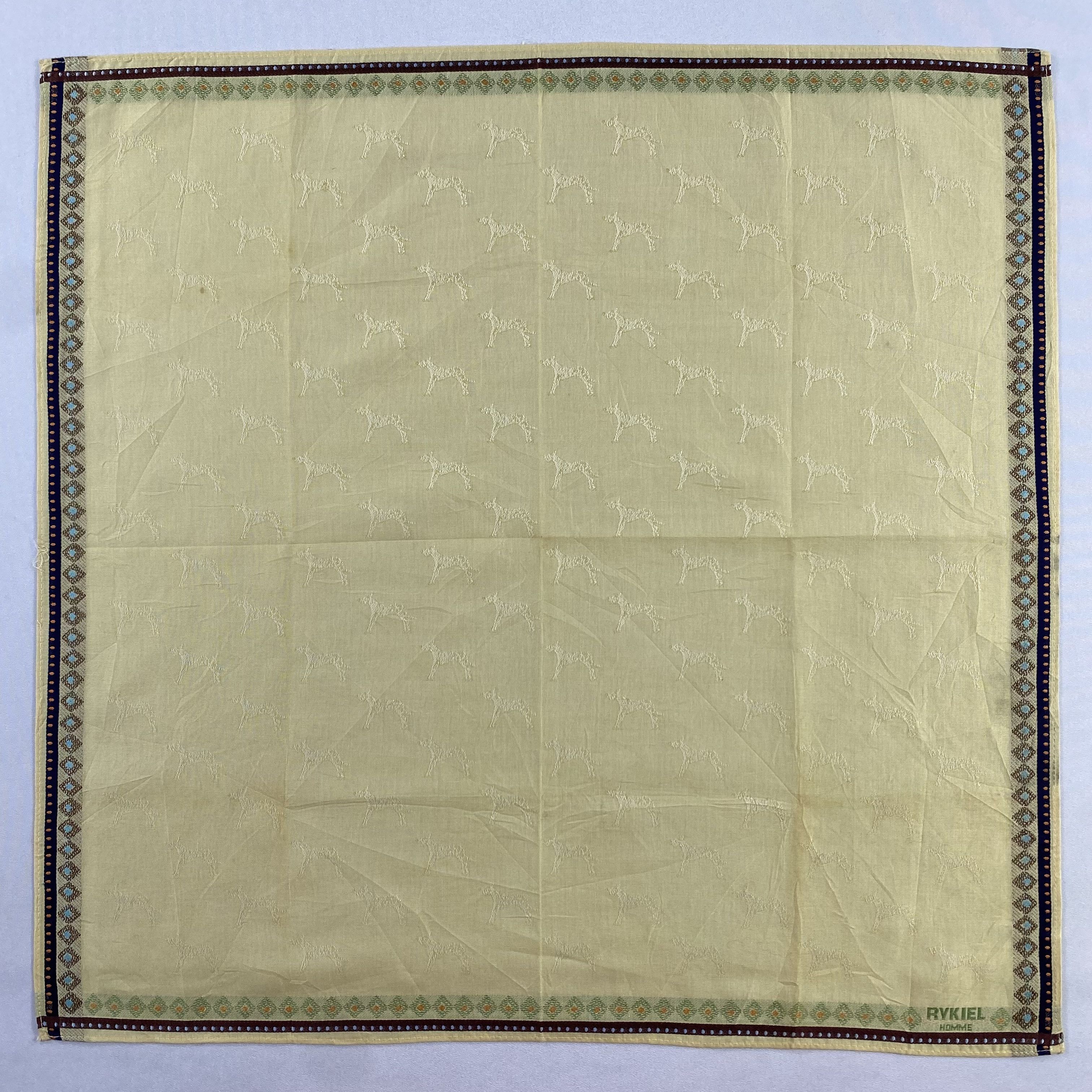 Sonia Rykiel × Vintage Rykiel Homme Bandana/ Handkerchief / Neckerchief-P1560 Size ONE SIZE - 1 Thumbnail