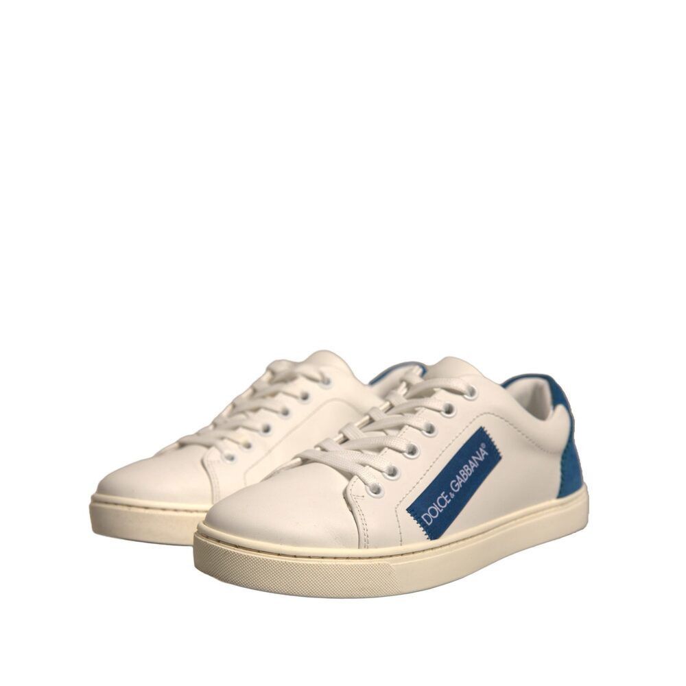 Dolce & Gabbana Dolce & Gabbana White Suede Leather Low Top Sneakers Shoes Size US 6 / IT 36 - 3 Thumbnail