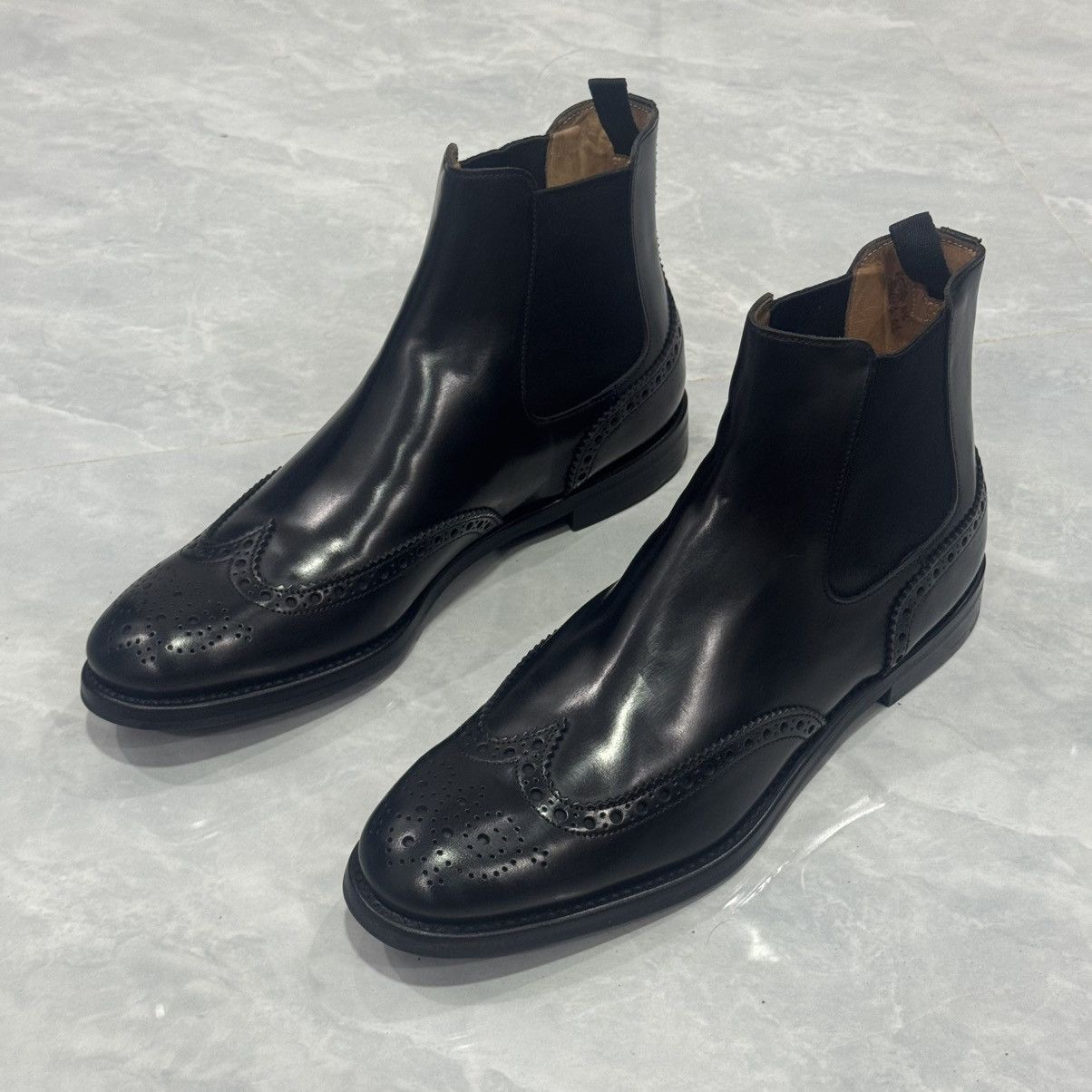 Church's Church’s Ketsby WG Polished Binder Brogue Chelsea Boots🖤 Size US 11 / IT 41 - 4 Thumbnail