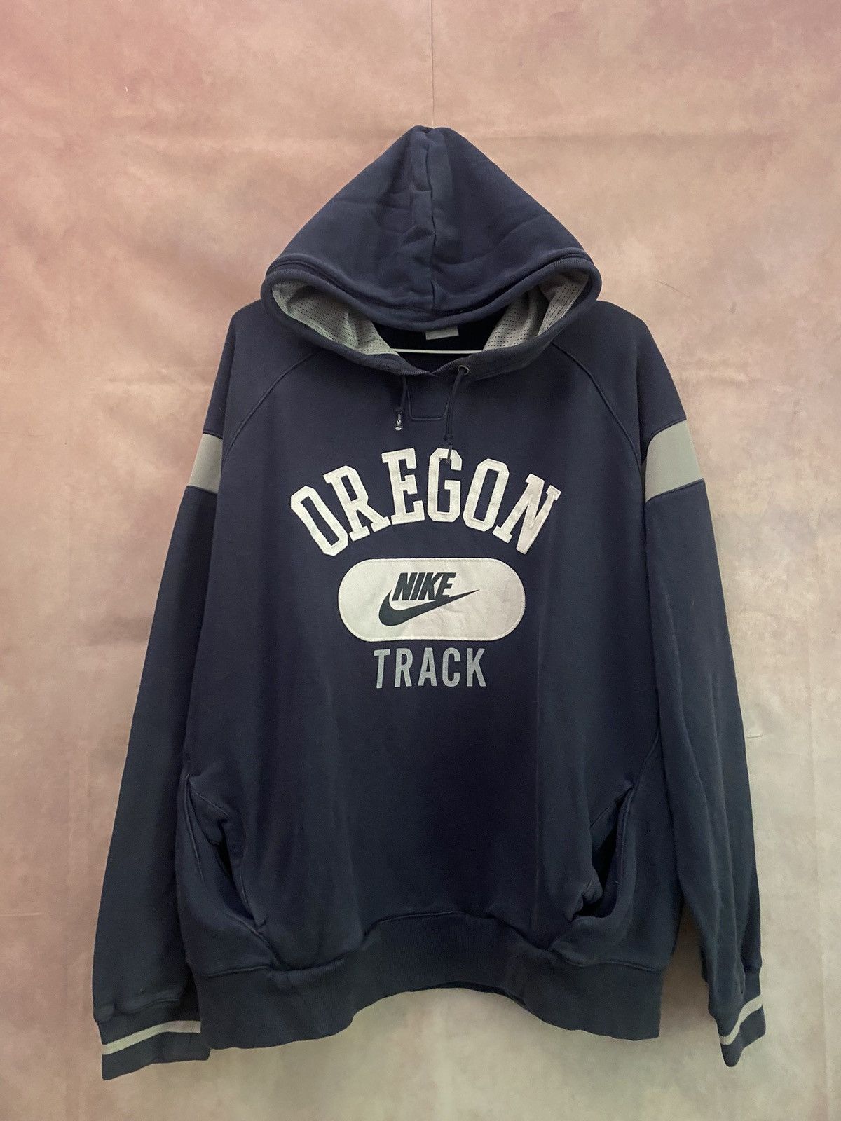 Nike × Vintage Nike Oregon Track Hoodie Vintage Blue Streetwear Size US L / EU 52-54 / 3 - 1 Thumbnail