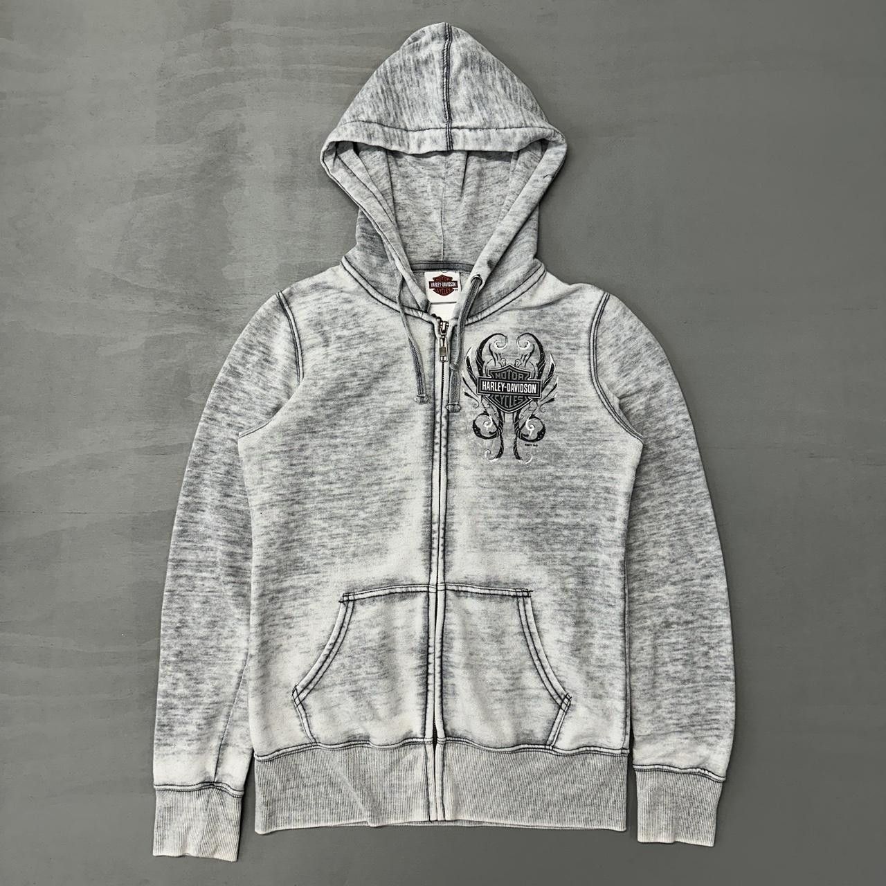 Harley Davidson Y2K Harley Davidson Women’s Zip Up Hoodie Grey Medium Size M / US 6-8 / IT 42-44 - 1 Thumbnail