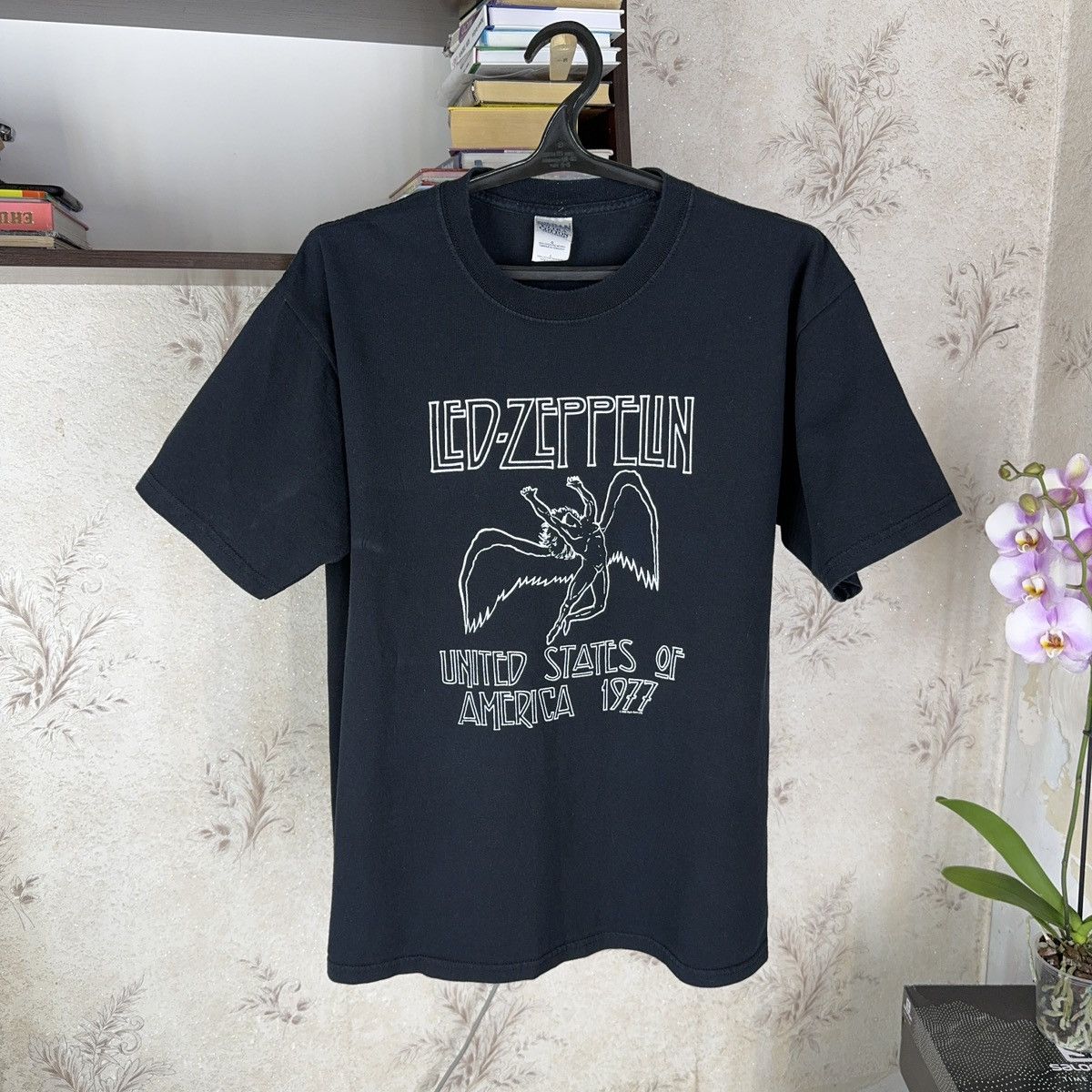 Band Tees × Vintage Vintage Led Zeppelin T shirt 2000 Streetwear Black Rock L Size US L / EU 52-54 / 3 - 1 Thumbnail