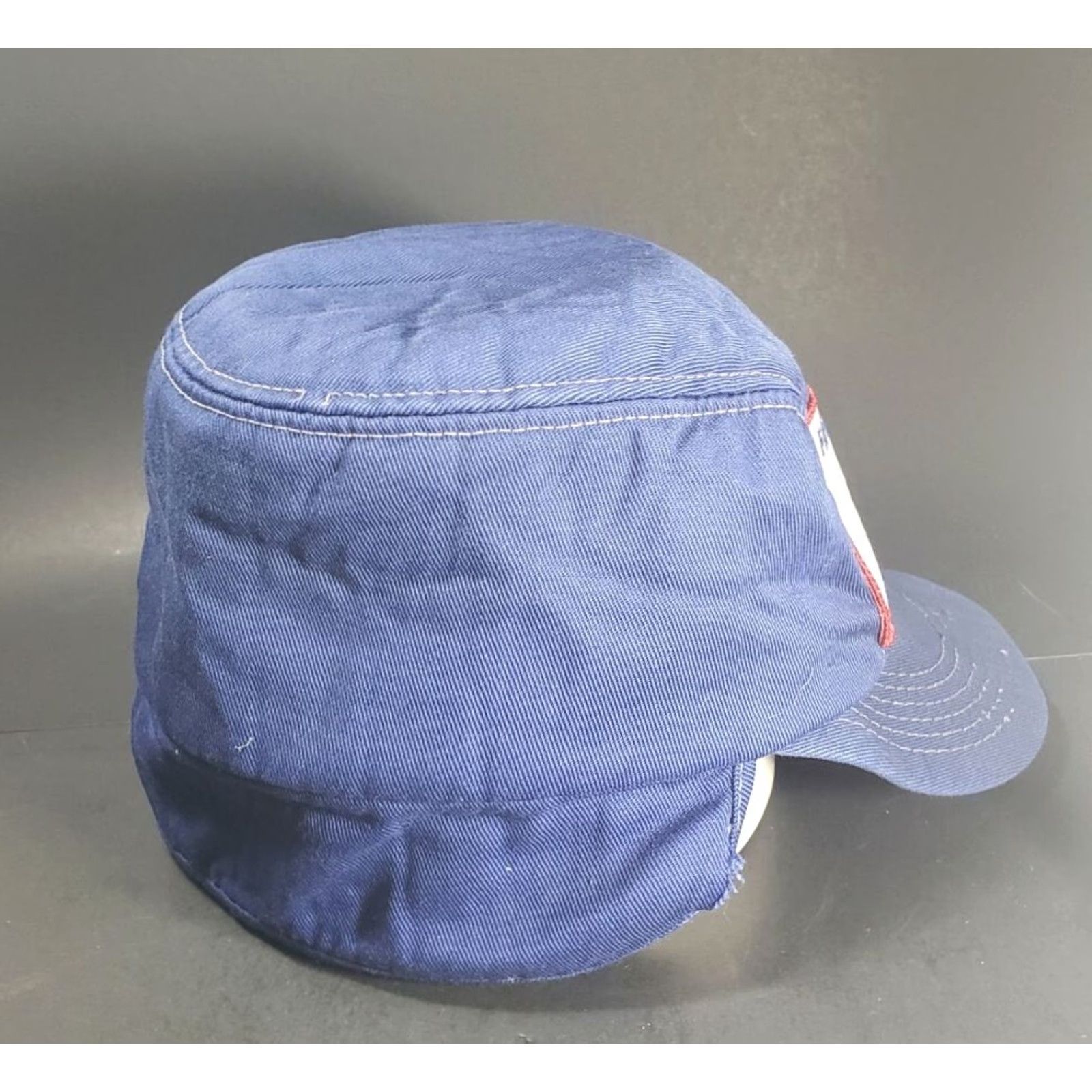 Vintage VTG FARMERS ELEVATOR COOP SPENCER LANGDON GREENVILLE EAR FLAP CO-OP BLUE CAP HAT Size ONE SIZE - 7 Thumbnail
