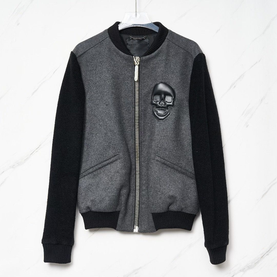 Philipp Plein Philipp Plein Men's Skull Patchwork Jacket Size US M / EU 48-50 / 2 - 1 Thumbnail