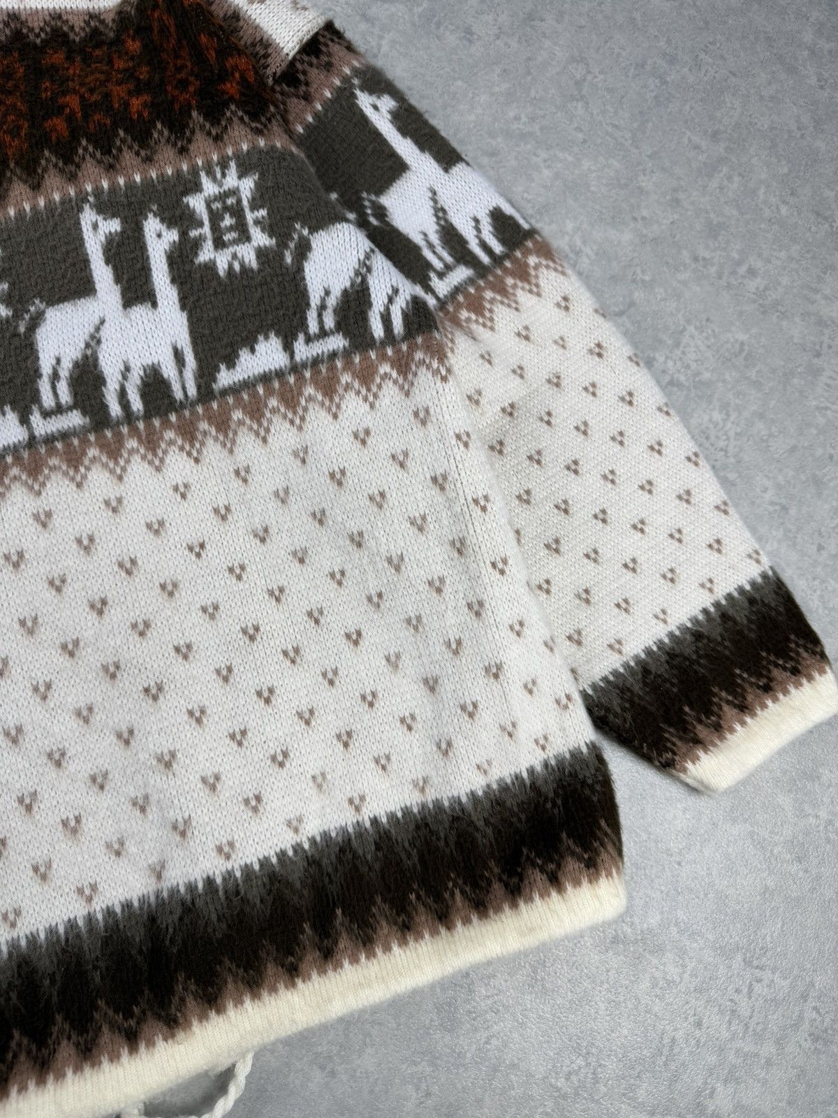 Other Tejidos Ruminahui Ecuador Llama Pattern Wool Hoodie M Size US M / EU 48-50 / 2 - 10 Thumbnail