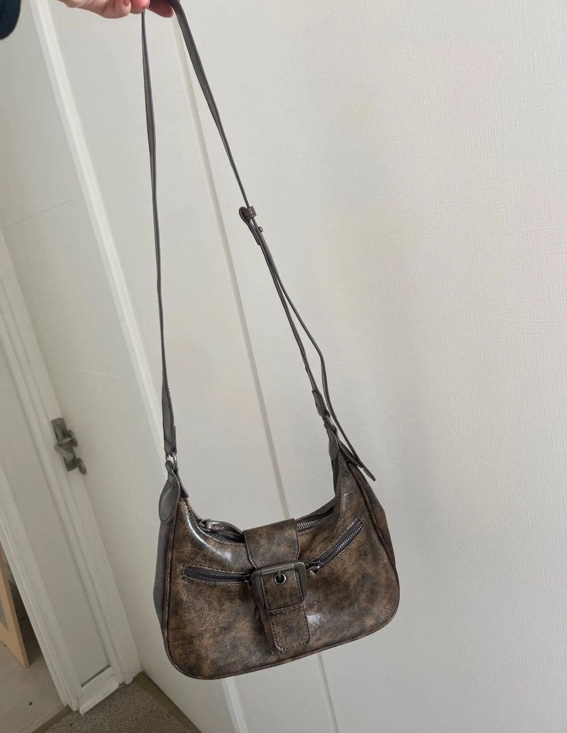 Leather PU Leather Shoulder Bag Size ONE SIZE - 6 Thumbnail
