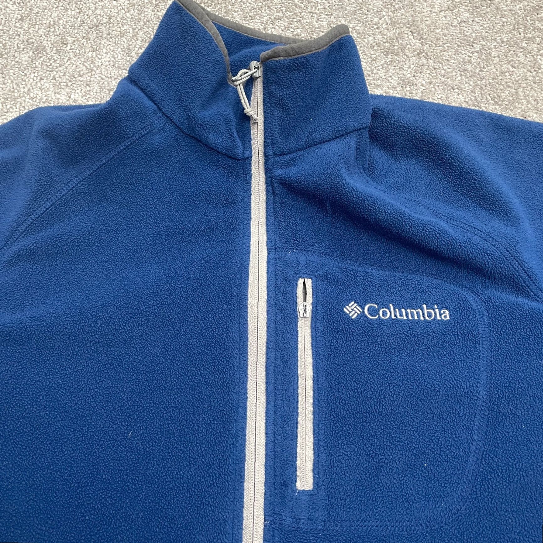 Vintage Columbia Jacket Men Large Blue Full Zip Interchange Fleece Pocket Outdoor Hiking Casual Travel Size US L / EU 52-54 / 3 - 6 Thumbnail