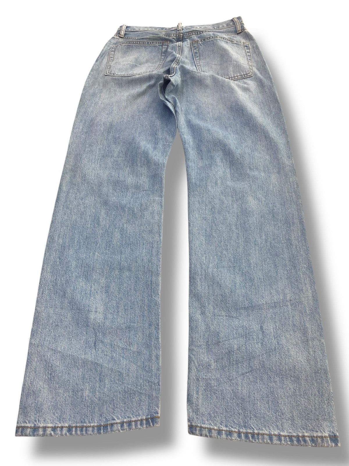 Uniqlo Uniqlo Ripped Light Blue Wash Style Loose Jeans Size US 28 / EU 44 - 3 Thumbnail