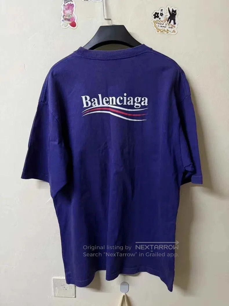 Balenciaga Balenciaga Blue Printed Coca-Cola Short Sleeve T-Shirt S Size US S / EU 44-46 / 1 - 2 Thumbnail