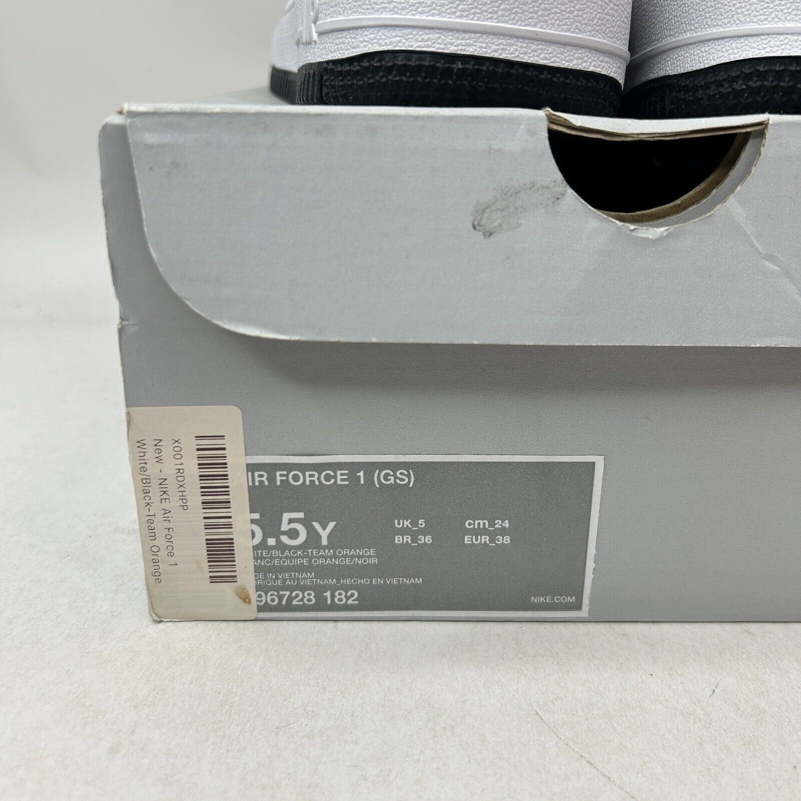 Nike Nike Air Force 1 Low 07’ GS “White Black” 2024 Size US 7 / IT 37 - 5 Thumbnail